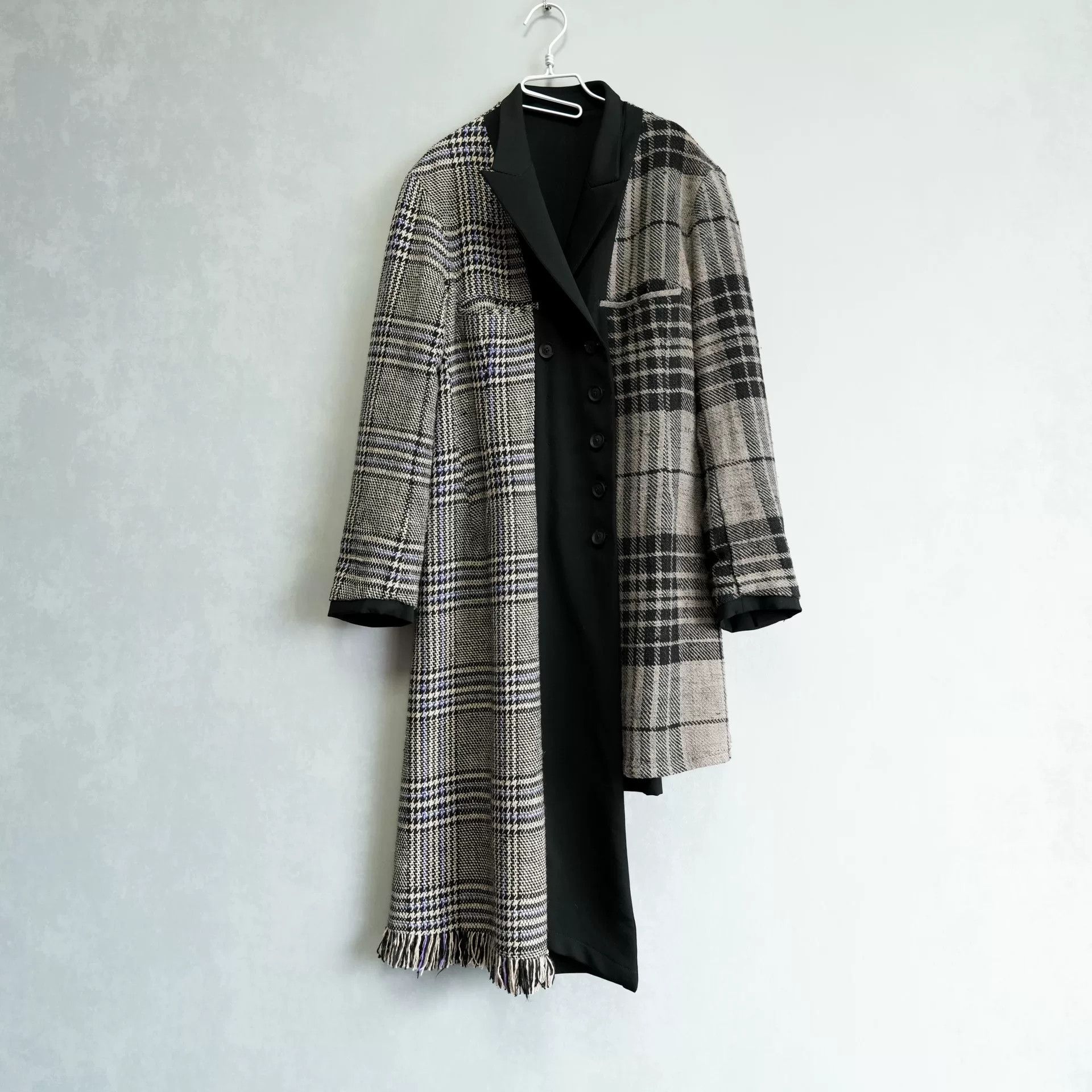Yohji Yamamoto Yohji Yamamoto Double-Sided Plaid Coat Size M / US 6-8 / IT 42-44 - 3 Thumbnail