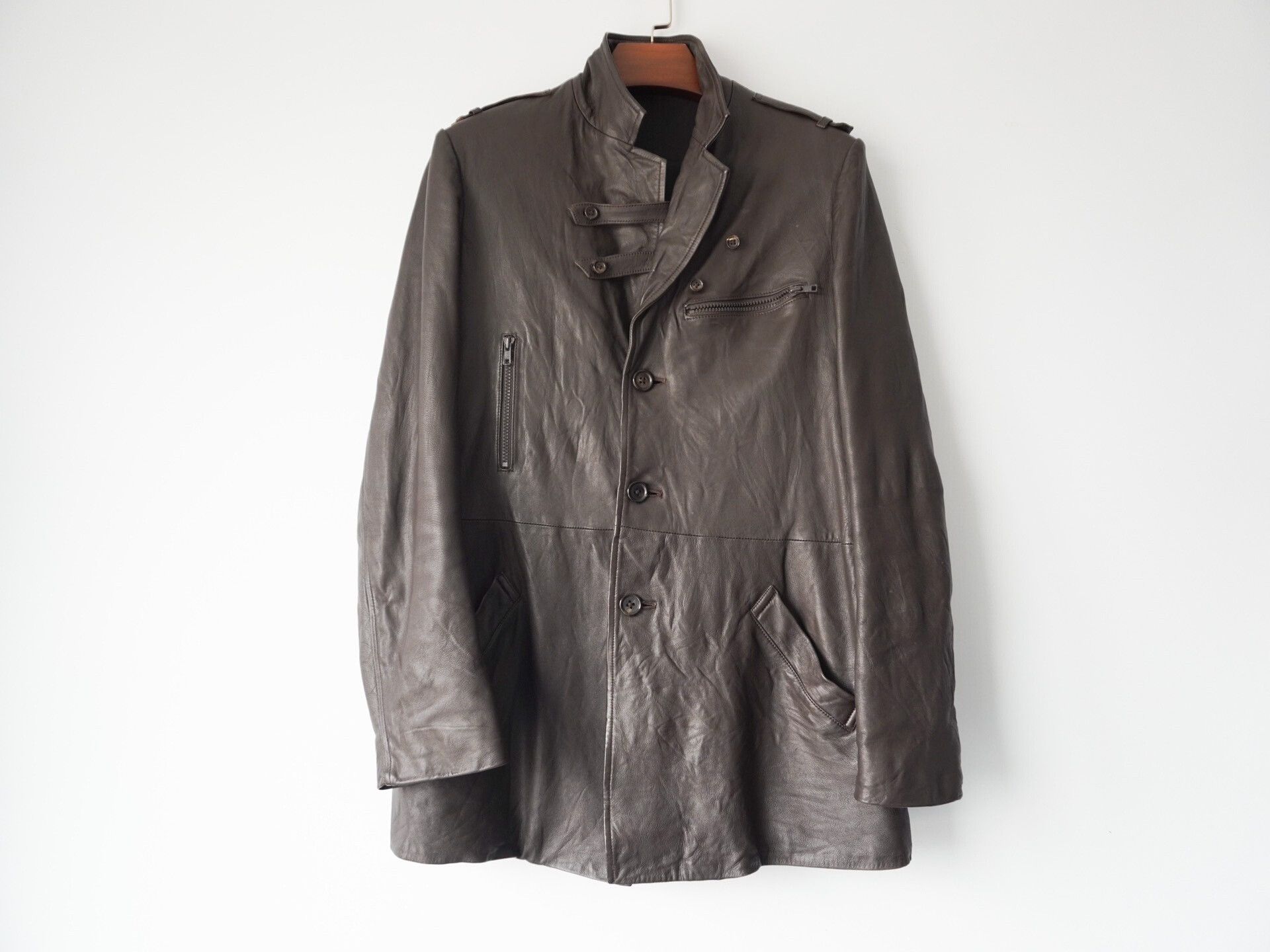 Yohji Yamamoto Yohji Yamamoto 2006AW Leather Jacket Size US M / EU 48-50 / 2 - 2 Thumbnail