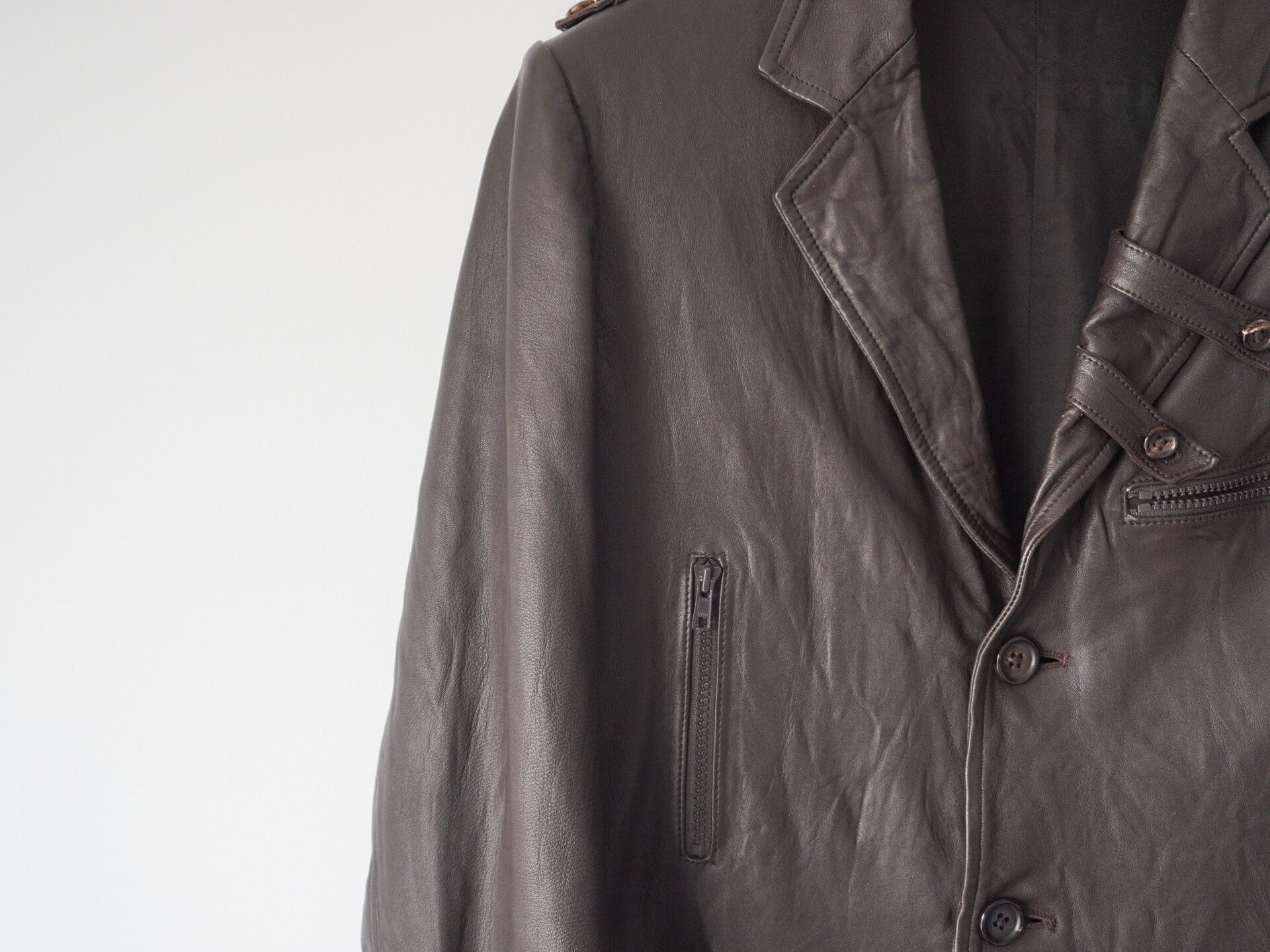 Yohji Yamamoto Yohji Yamamoto 2006AW Leather Jacket Size US M / EU 48-50 / 2 - 4 Thumbnail
