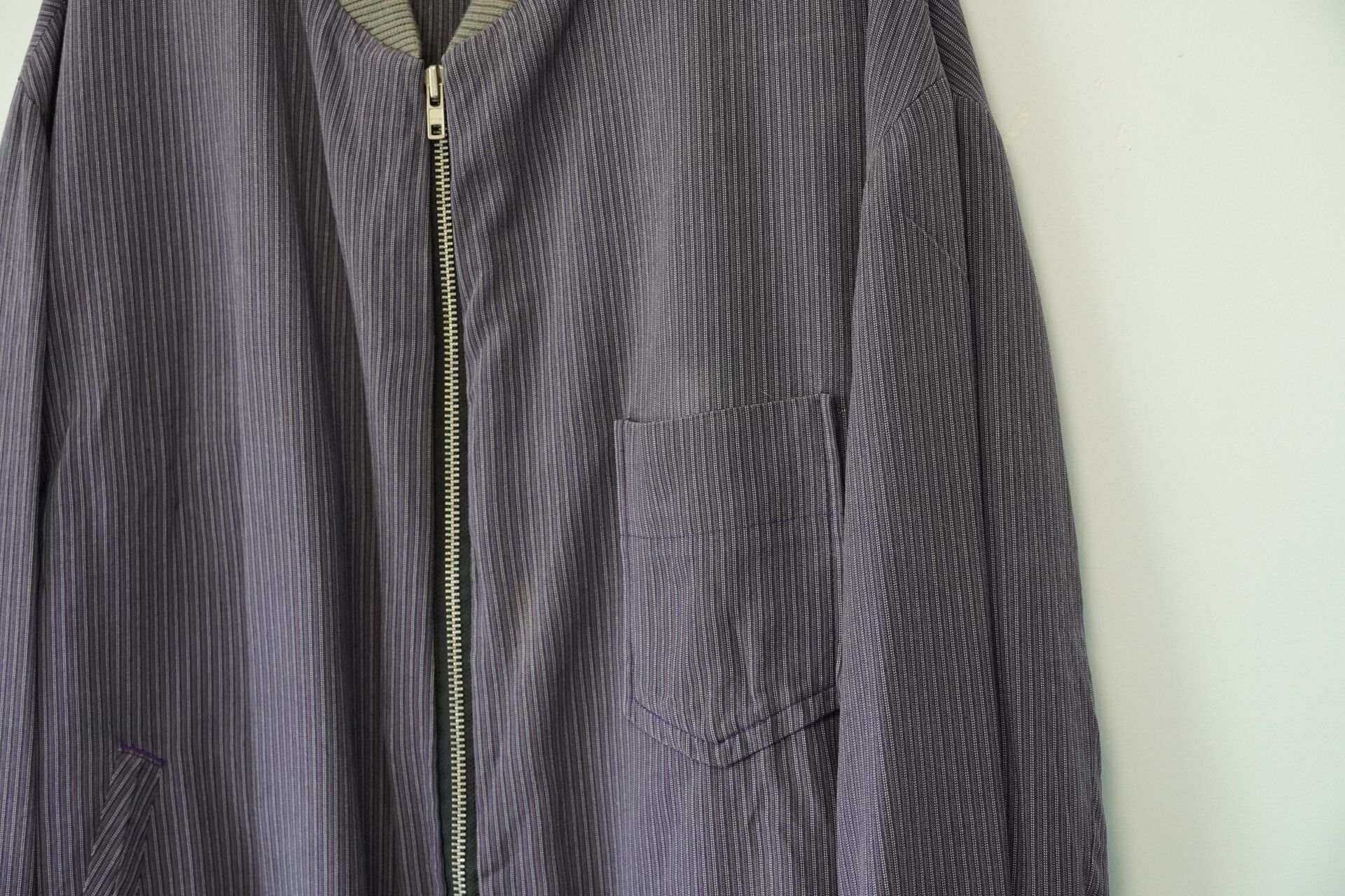 Yohji Yamamoto Yohji Yamamoto Striped Zip Jacket Size US M / EU 48-50 / 2 - 3 Thumbnail