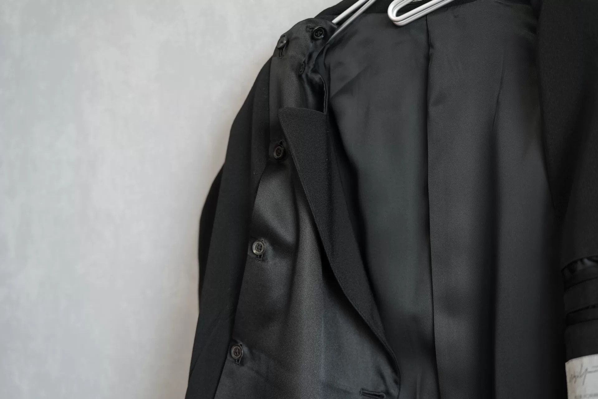 Yohji Yamamoto Yohji Yamamoto Double-Breasted Silk Coat Size M / US 6-8 / IT 42-44 - 3 Thumbnail