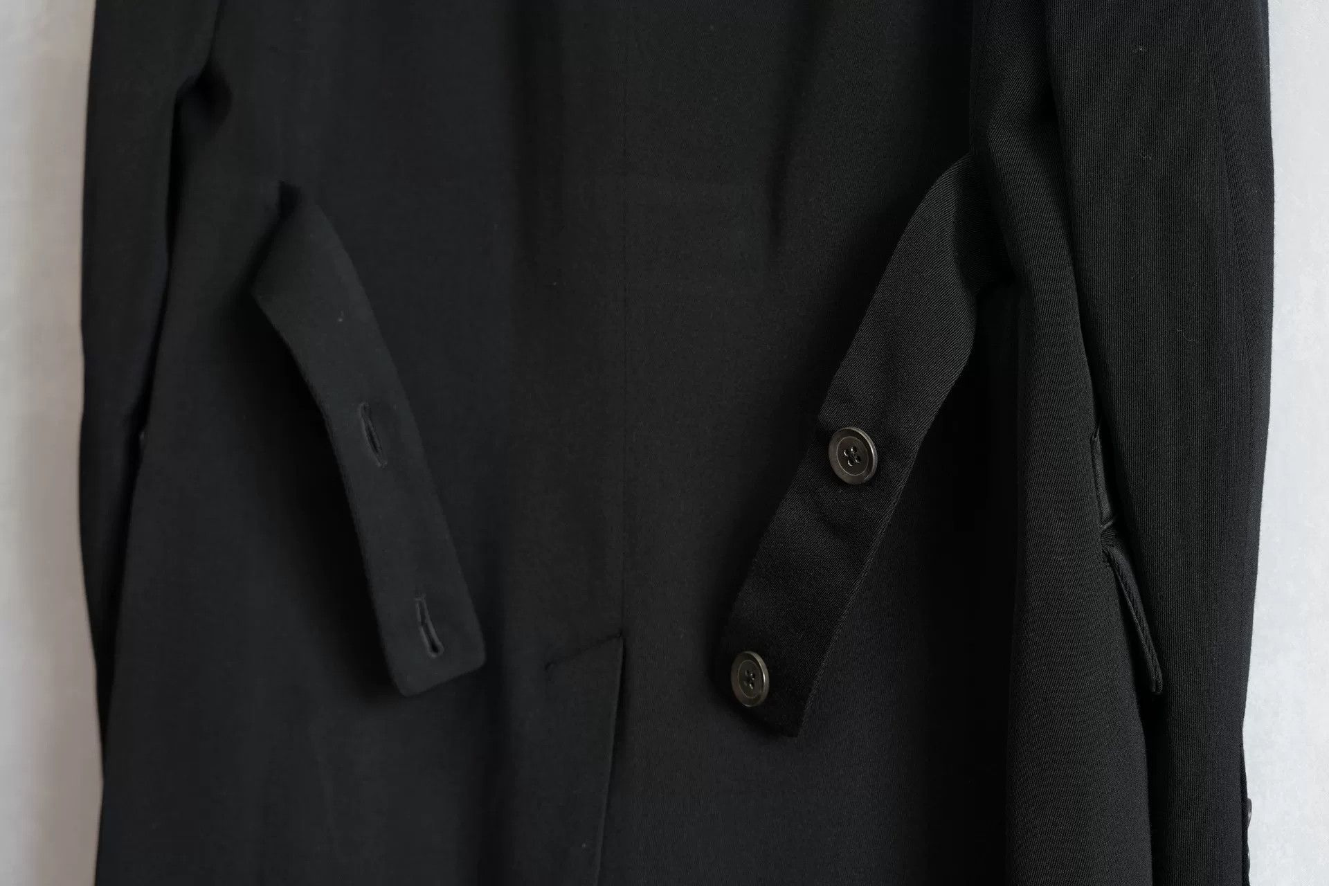 Yohji Yamamoto Yohji Yamamoto Double-Breasted Silk Coat Size M / US 6-8 / IT 42-44 - 8 Thumbnail