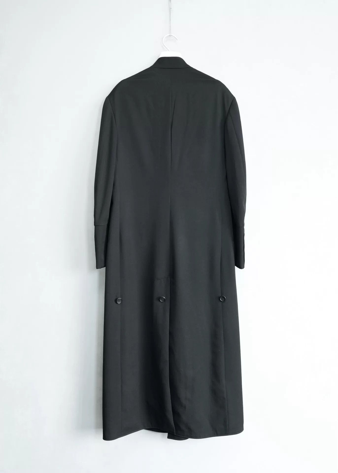 Yohji Yamamoto Yohji Yamamoto Double-Breasted Wool Coat Size M / US 6-8 / IT 42-44 - 3 Thumbnail