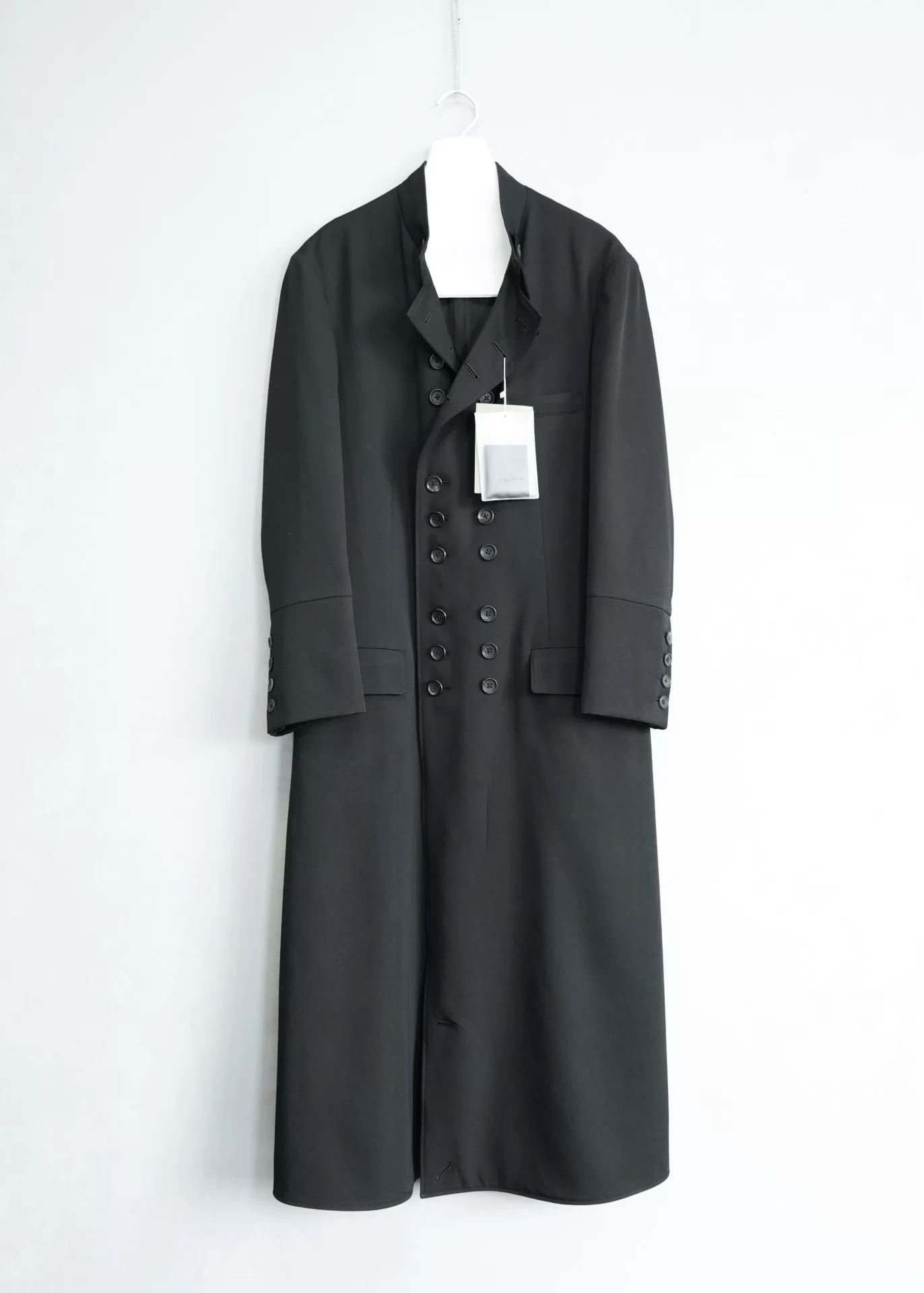 Yohji Yamamoto Yohji Yamamoto Double-Breasted Wool Coat Size M / US 6-8 / IT 42-44 - 4 Thumbnail