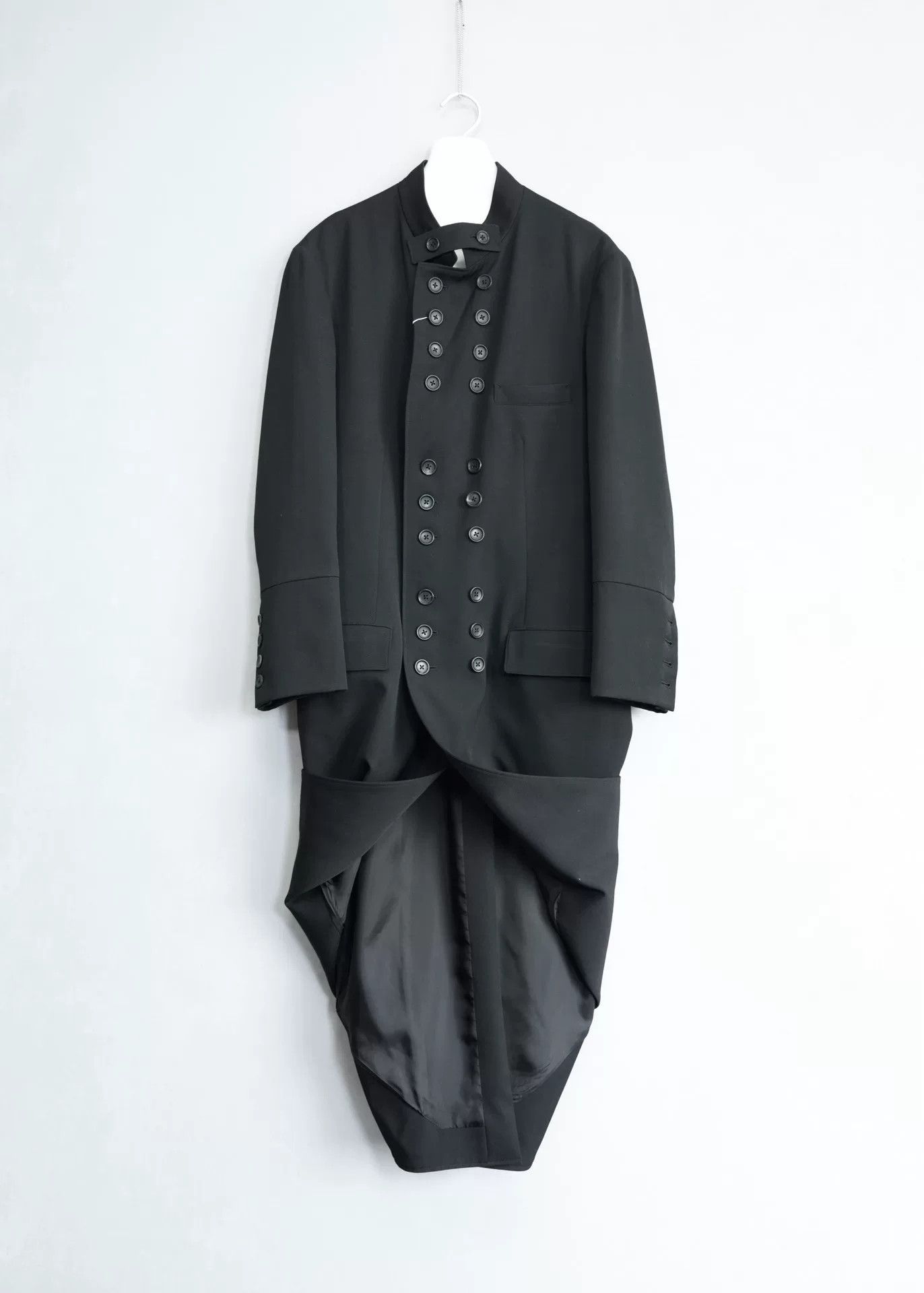 Yohji Yamamoto Yohji Yamamoto Double-Breasted Wool Coat Size M / US 6-8 / IT 42-44 - 5 Thumbnail
