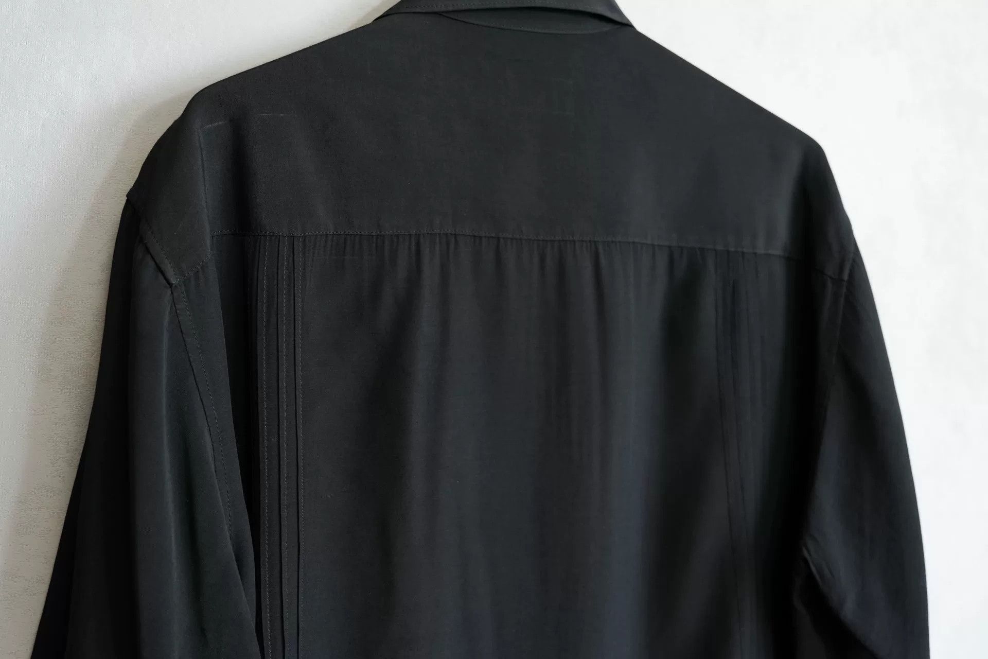 Yohji Yamamoto Yohji Yamamoto Silk Blend Short Sleeve Shirt Size US L / EU 52-54 / 3 - 6 Thumbnail