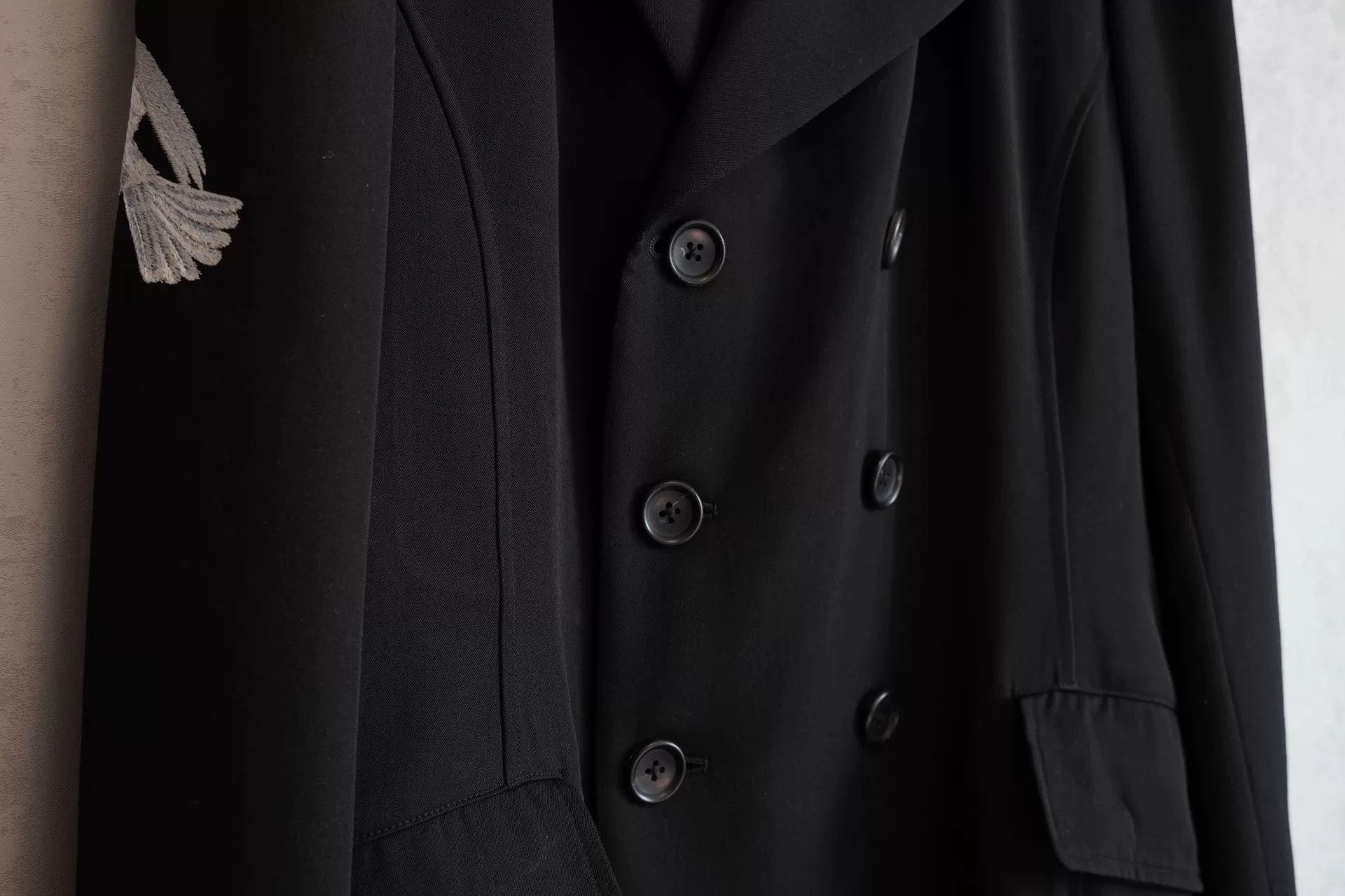 Yohji Yamamoto Yohji Yamamoto Double-Breasted Coat Size M / US 6-8 / IT 42-44 - 6 Thumbnail