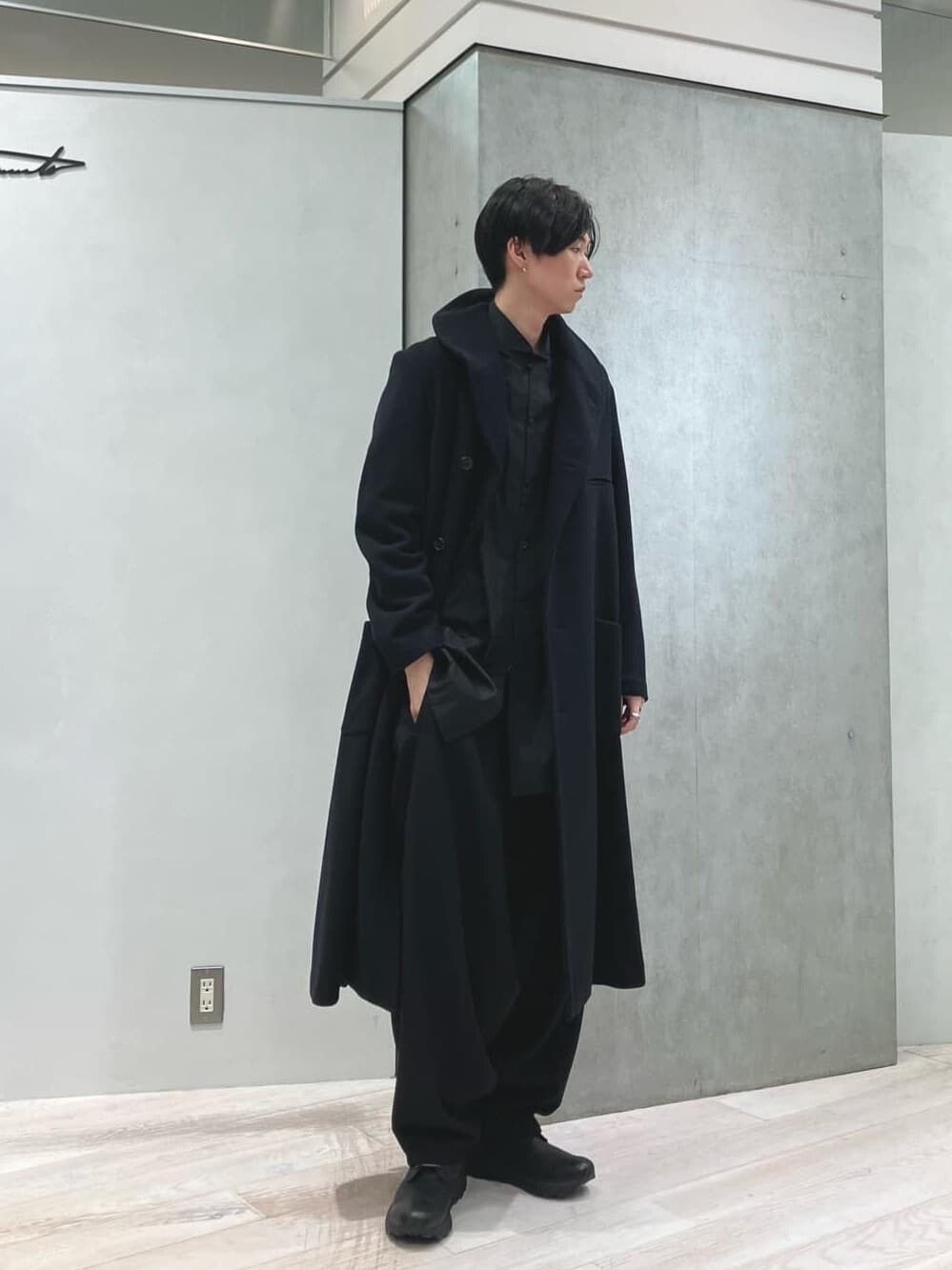 Yohji Yamamoto Yohji Yamamoto Black Wool Coat Size S / US 4 / IT 40 - 2 Thumbnail