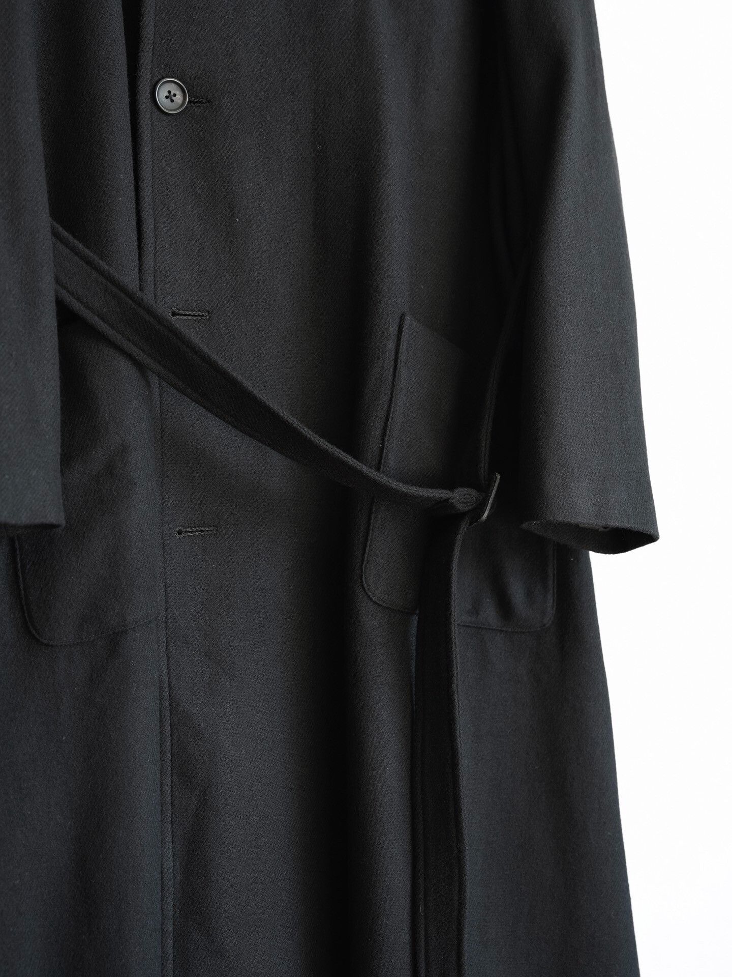 Yohji Yamamoto Yohji Yamamoto Black Wool Coat Size S / US 4 / IT 40 - 7 Thumbnail