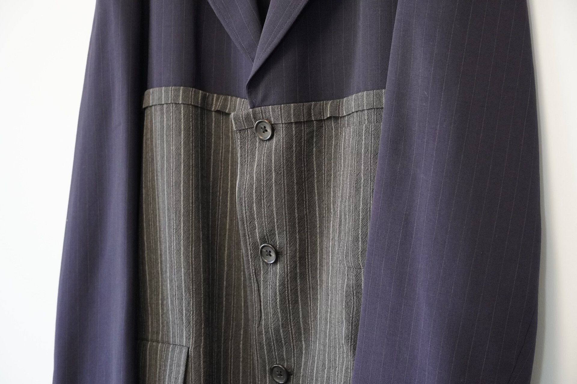 Yohji Yamamoto Yohji Yamamoto Striped Wool Jacket Size US M / EU 48-50 / 2 - 3 Thumbnail