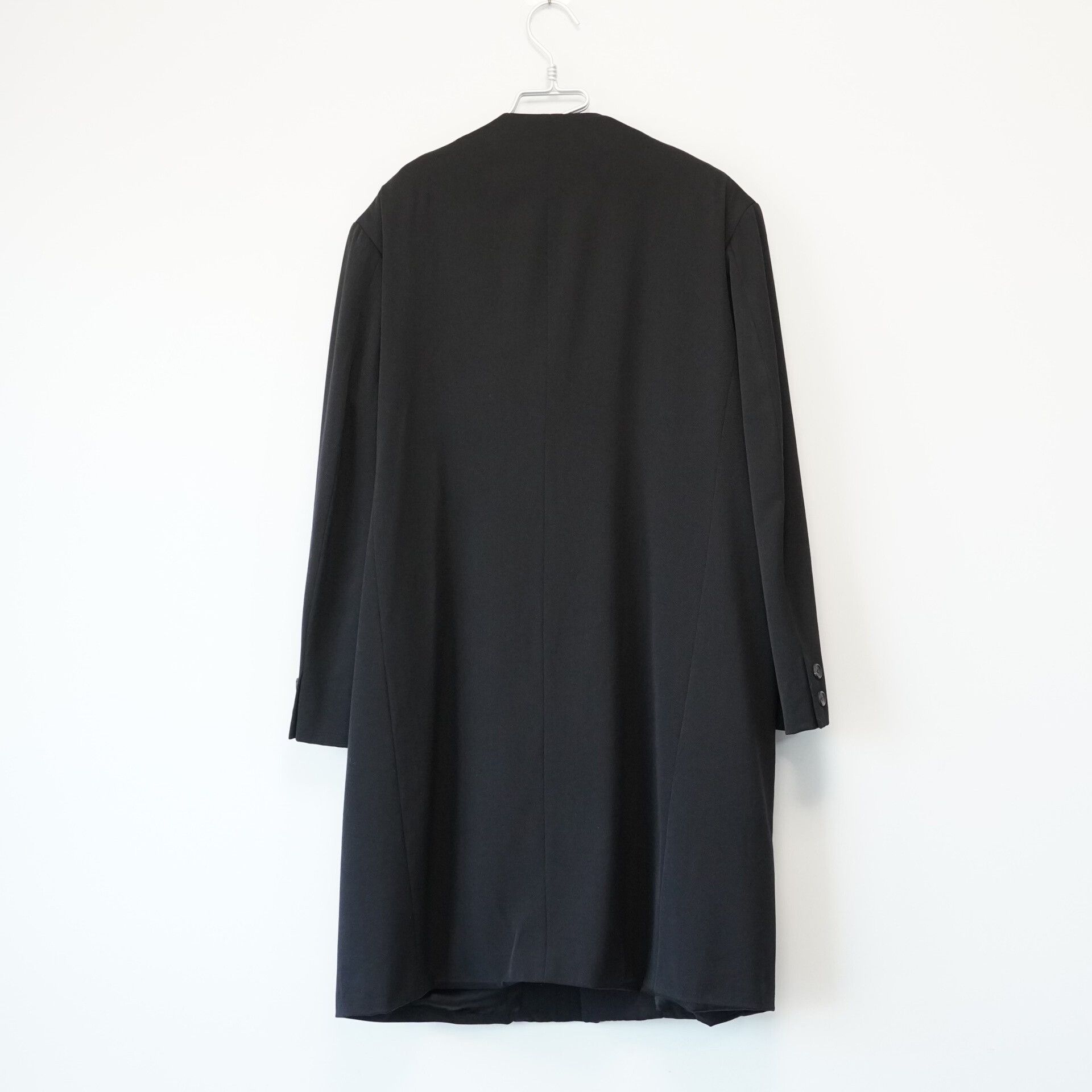 Yohji Yamamoto Yohji Yamamoto Black Wool Coat Size US M / EU 48-50 / 2 - 2 Thumbnail