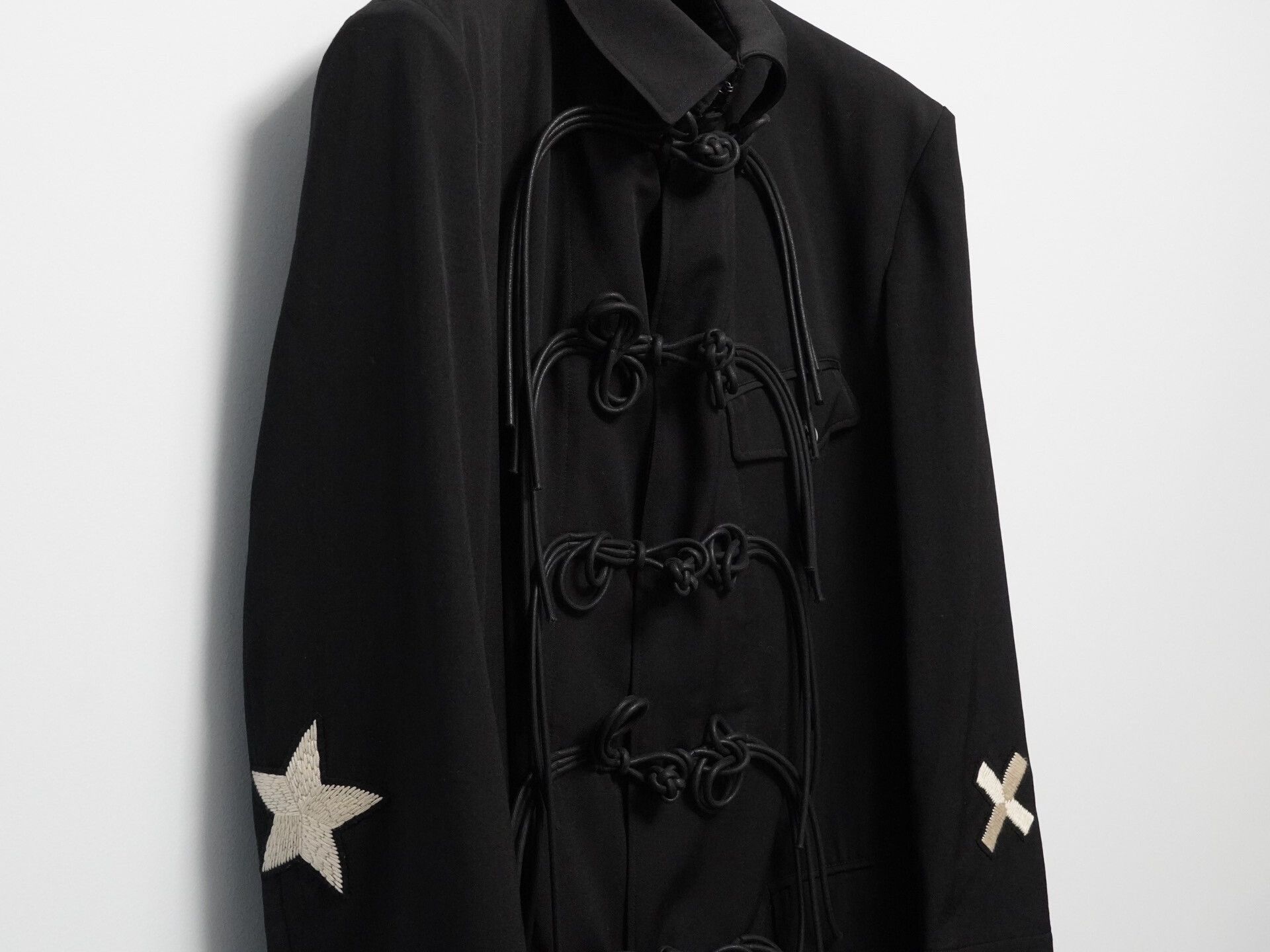 Yohji Yamamoto Yohji Yamamoto Star Embroidered Coat Size L / US 10 / IT 46 - 4 Thumbnail