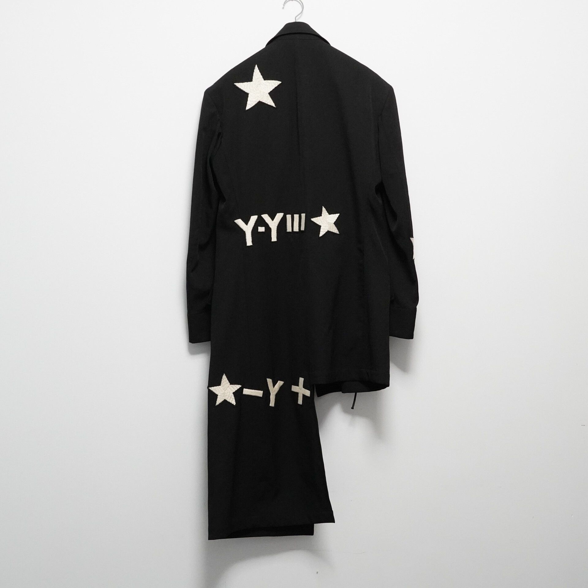 Yohji Yamamoto Yohji Yamamoto Star Embroidered Coat Size L / US 10 / IT 46 - 2 Thumbnail