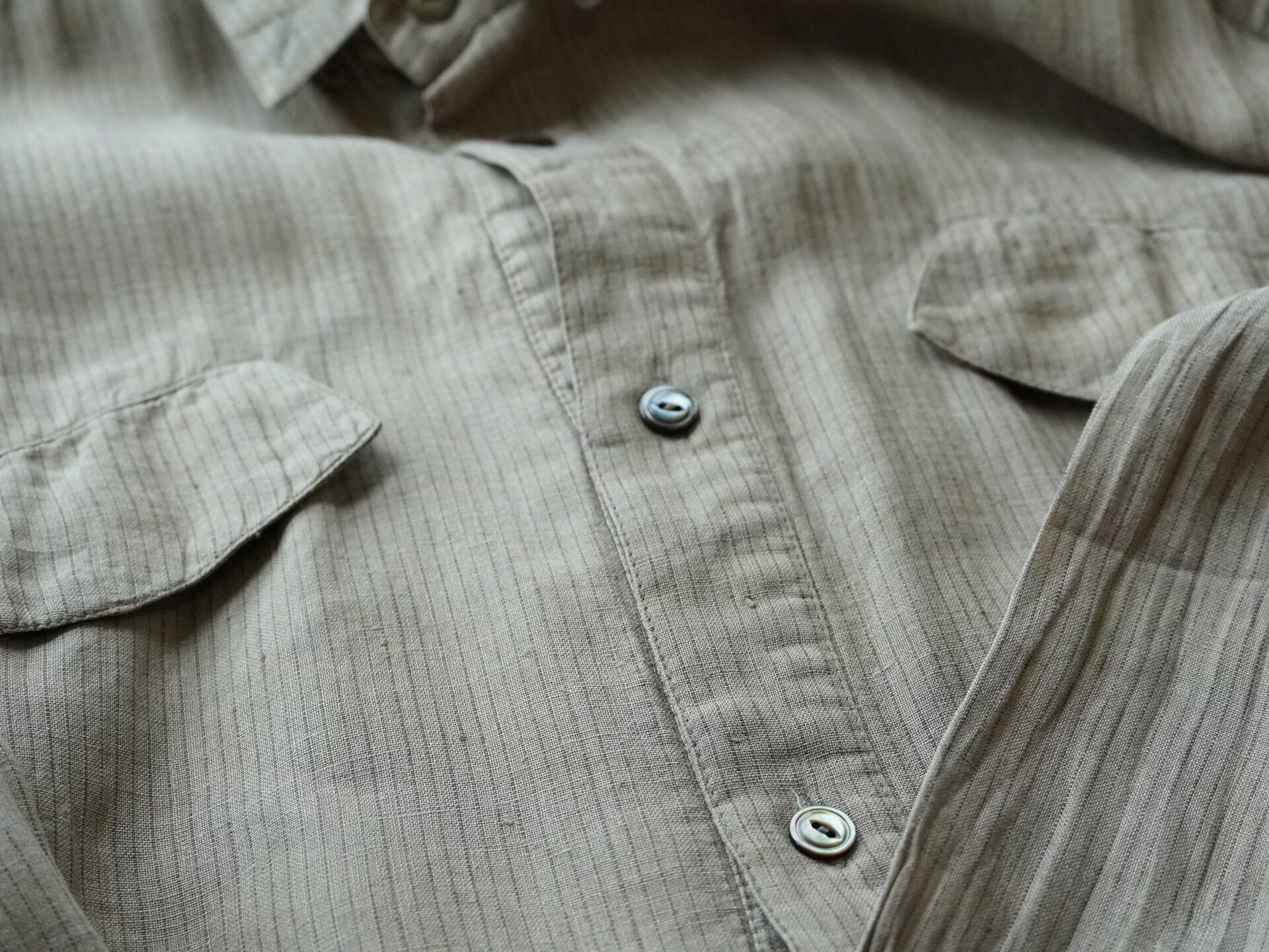 Issey Miyake Issey Miyake Linen Pocket Shirt Size US M / EU 48-50 / 2 - 5 Thumbnail