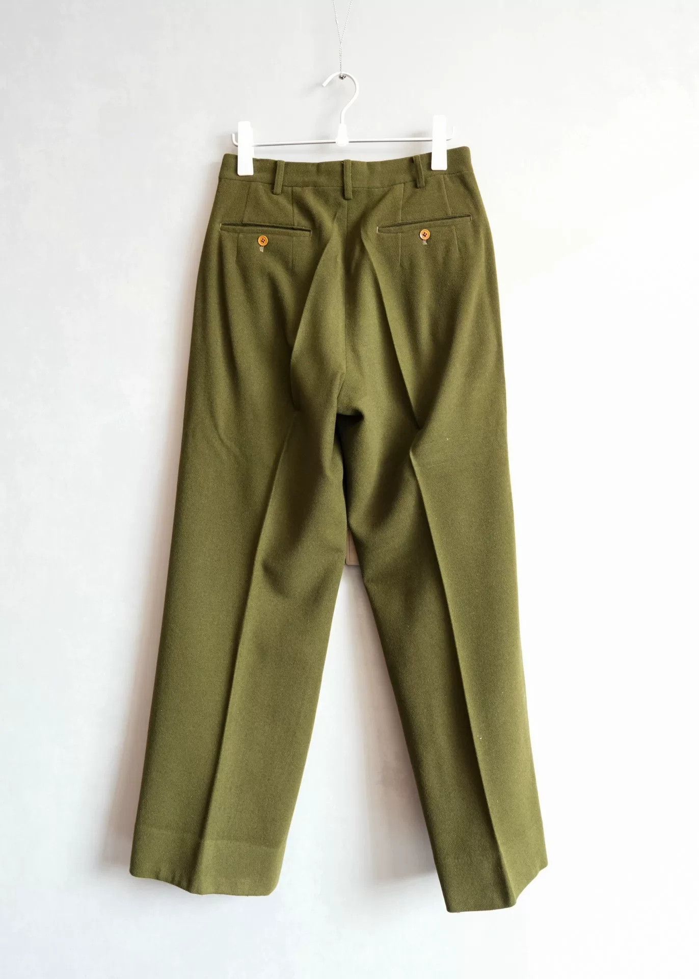 Yohji Yamamoto Yohji Yamamoto Green Trousers Size US 26 / EU 42 - 2 Thumbnail