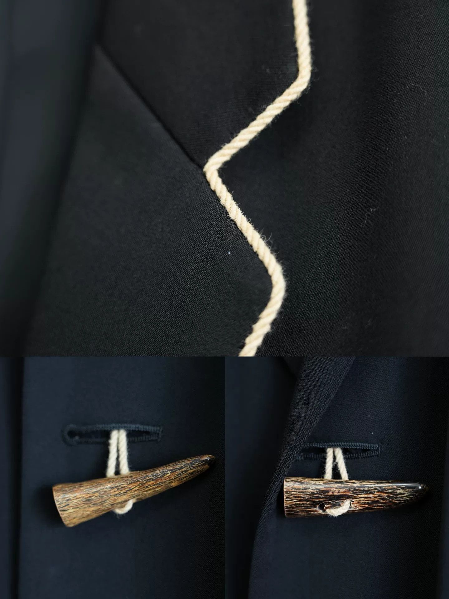 Yohji Yamamoto Yohji Yamamoto Black Jacket with Unique Details Size US M / EU 48-50 / 2 - 7 Thumbnail