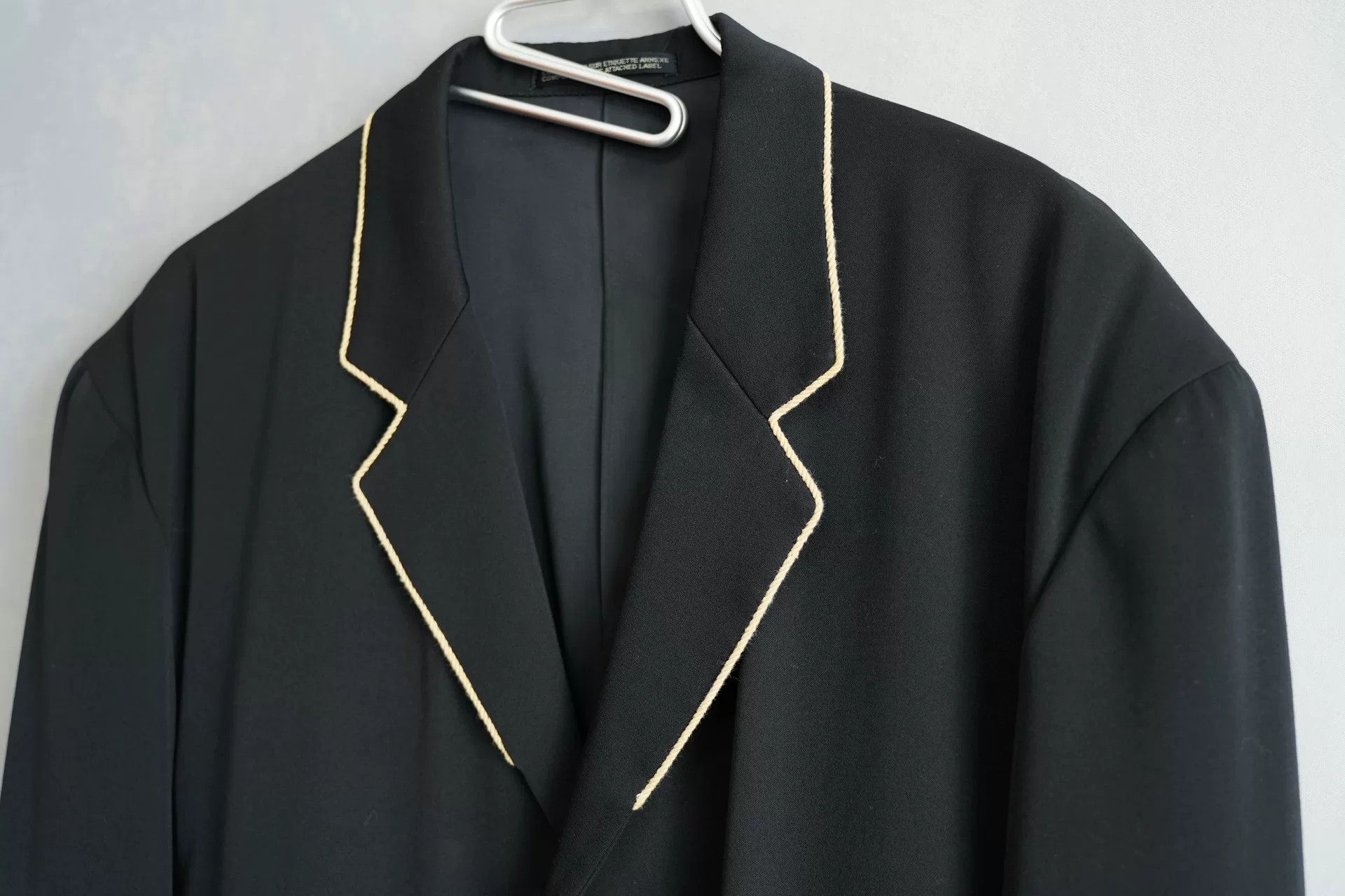 Yohji Yamamoto Yohji Yamamoto Black Jacket with Unique Details Size US M / EU 48-50 / 2 - 4 Thumbnail