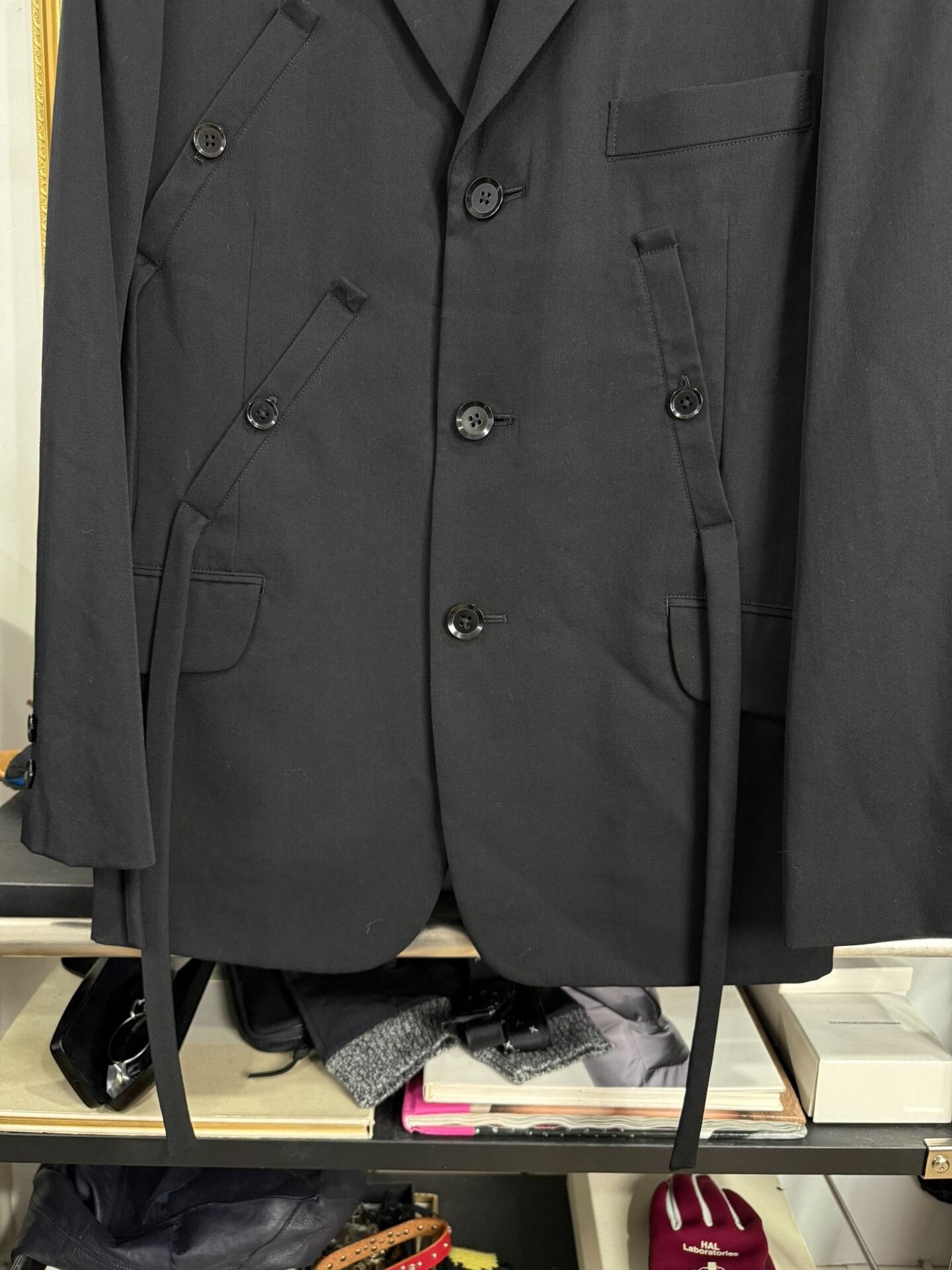 Yohji Yamamoto Yohji Yamamoto Black Suit Jacket Size US M / EU 48-50 / 2 - 5 Thumbnail