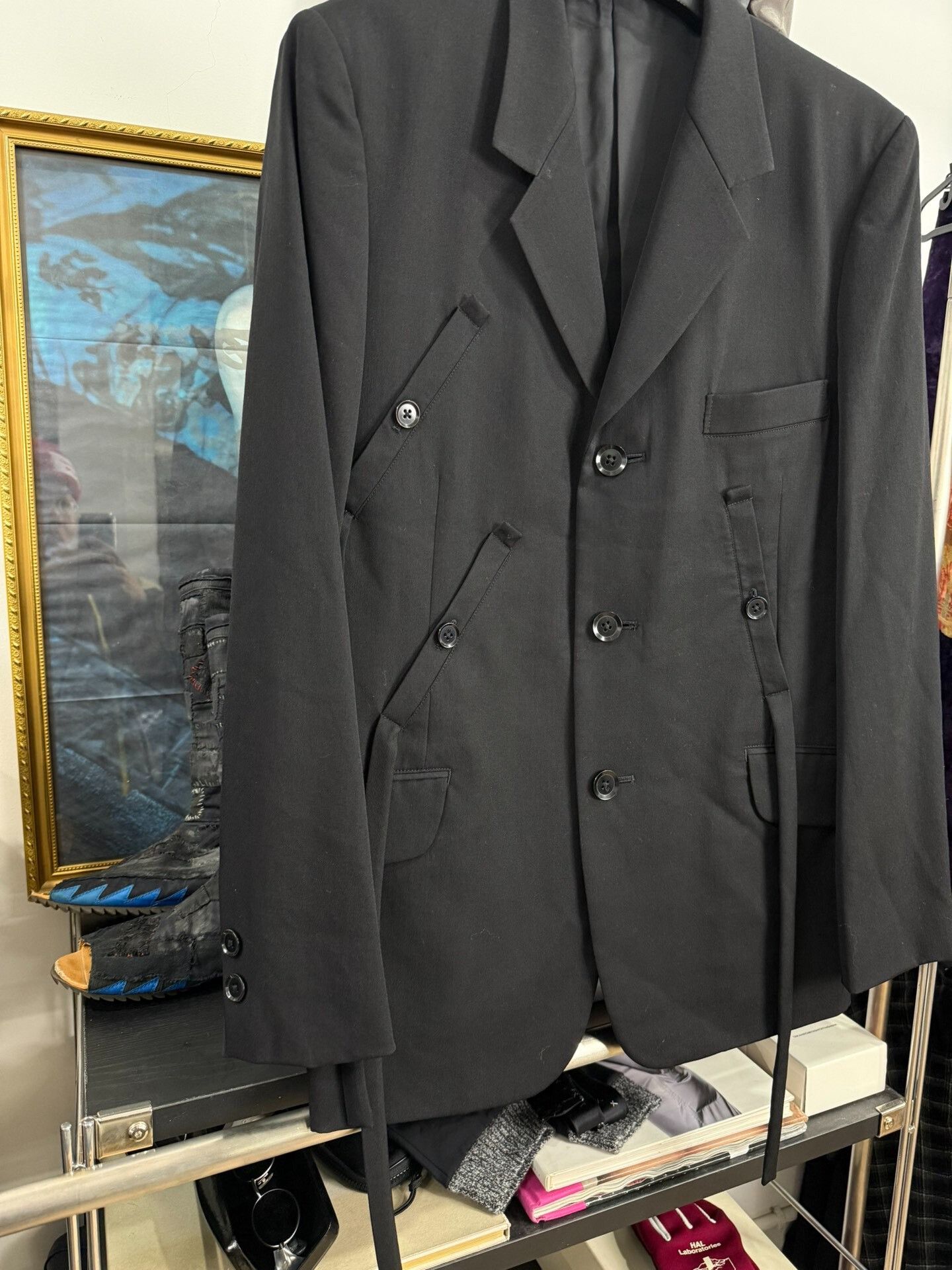 Yohji Yamamoto Yohji Yamamoto Black Suit Jacket Size US M / EU 48-50 / 2 - 3 Thumbnail
