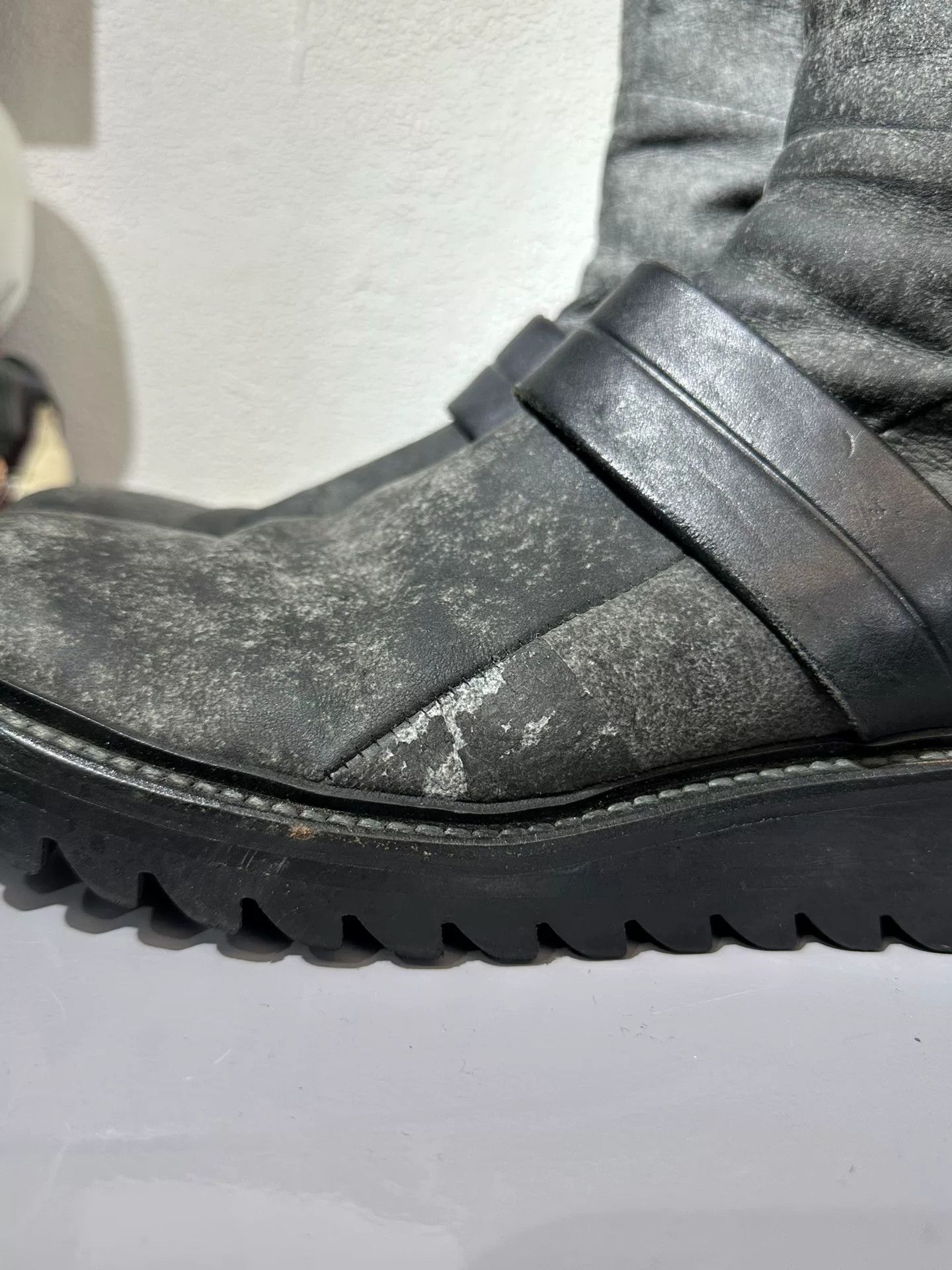 Rick Owens Julius 7 Suede High-Top Engineer Boots Size US 7 / EU 40 - 5 Thumbnail