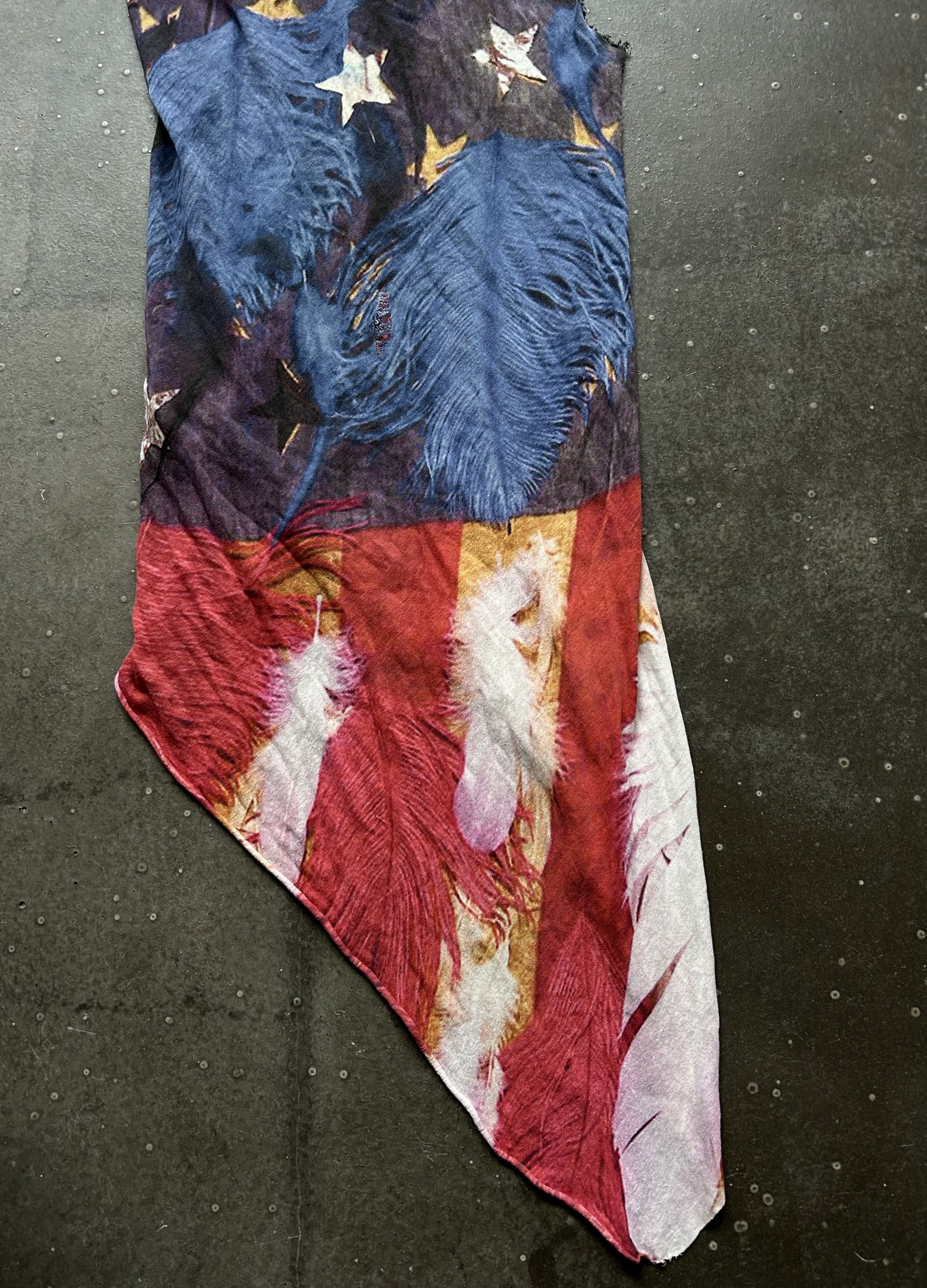 If Six Was Nine Unique American Flag Asymmetrical Dress Size M / US 6-8 / IT 42-44 - 5 Thumbnail