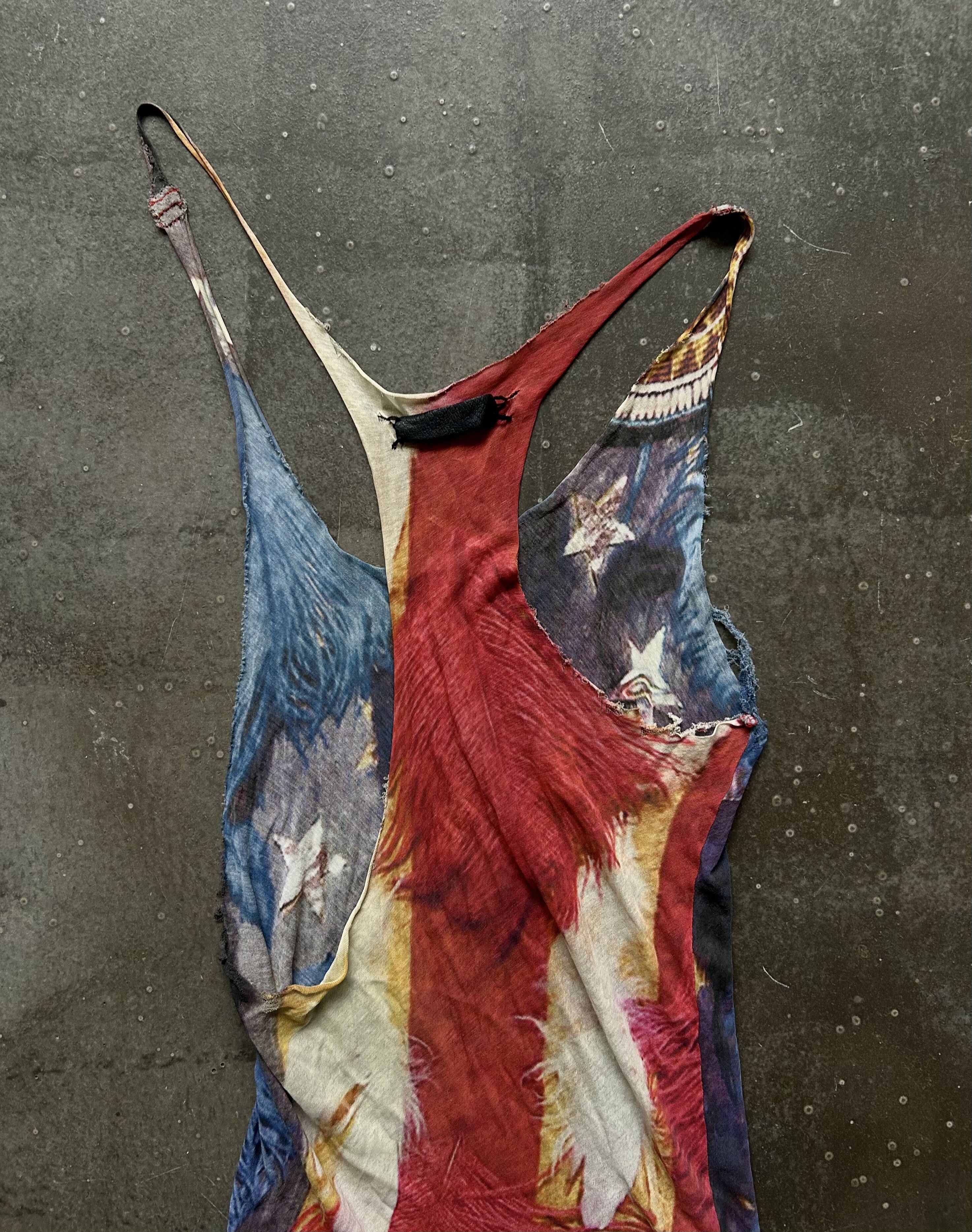 If Six Was Nine Unique American Flag Asymmetrical Dress Size M / US 6-8 / IT 42-44 - 6 Thumbnail