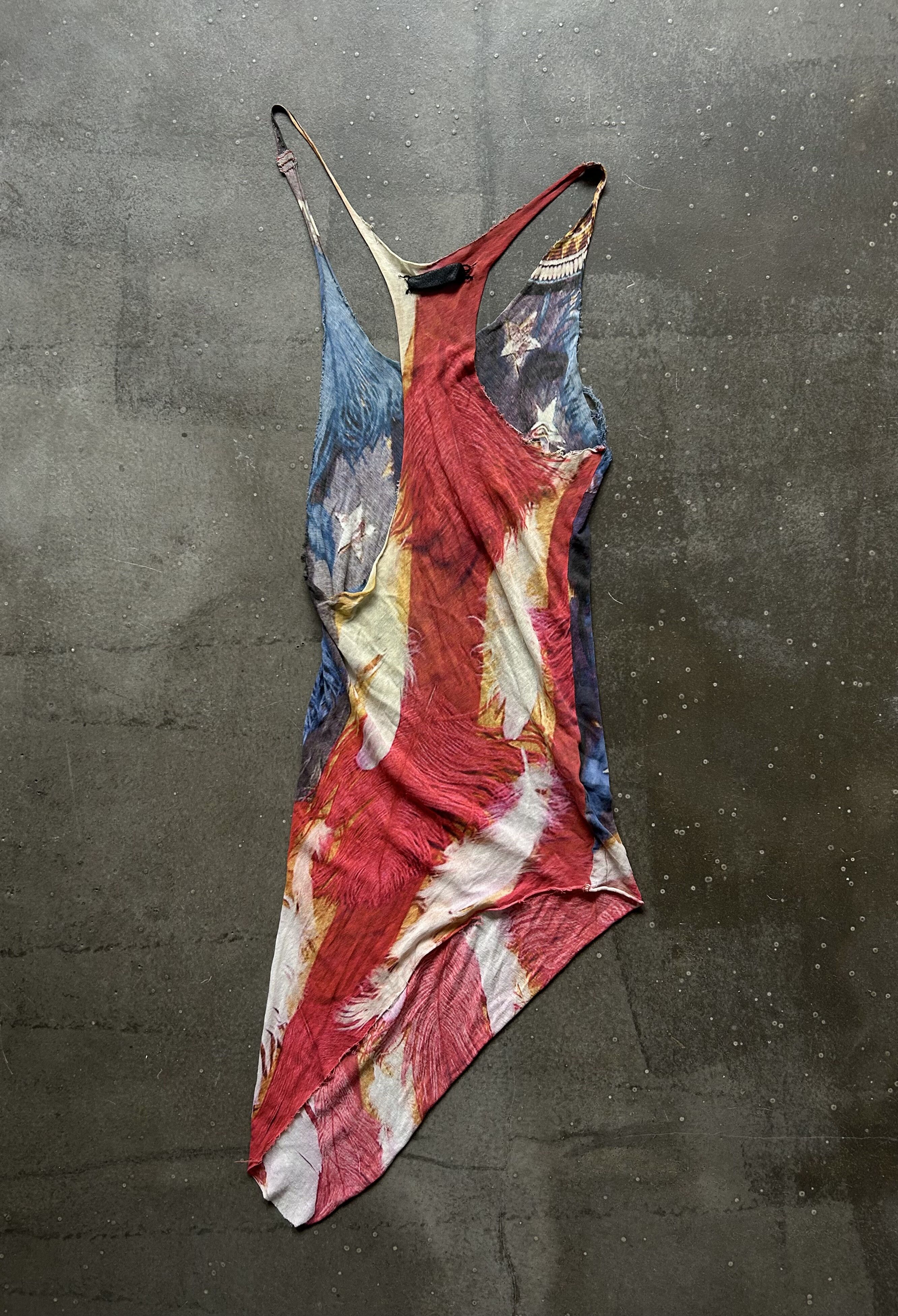 If Six Was Nine Unique American Flag Asymmetrical Dress Size M / US 6-8 / IT 42-44 - 2 Thumbnail