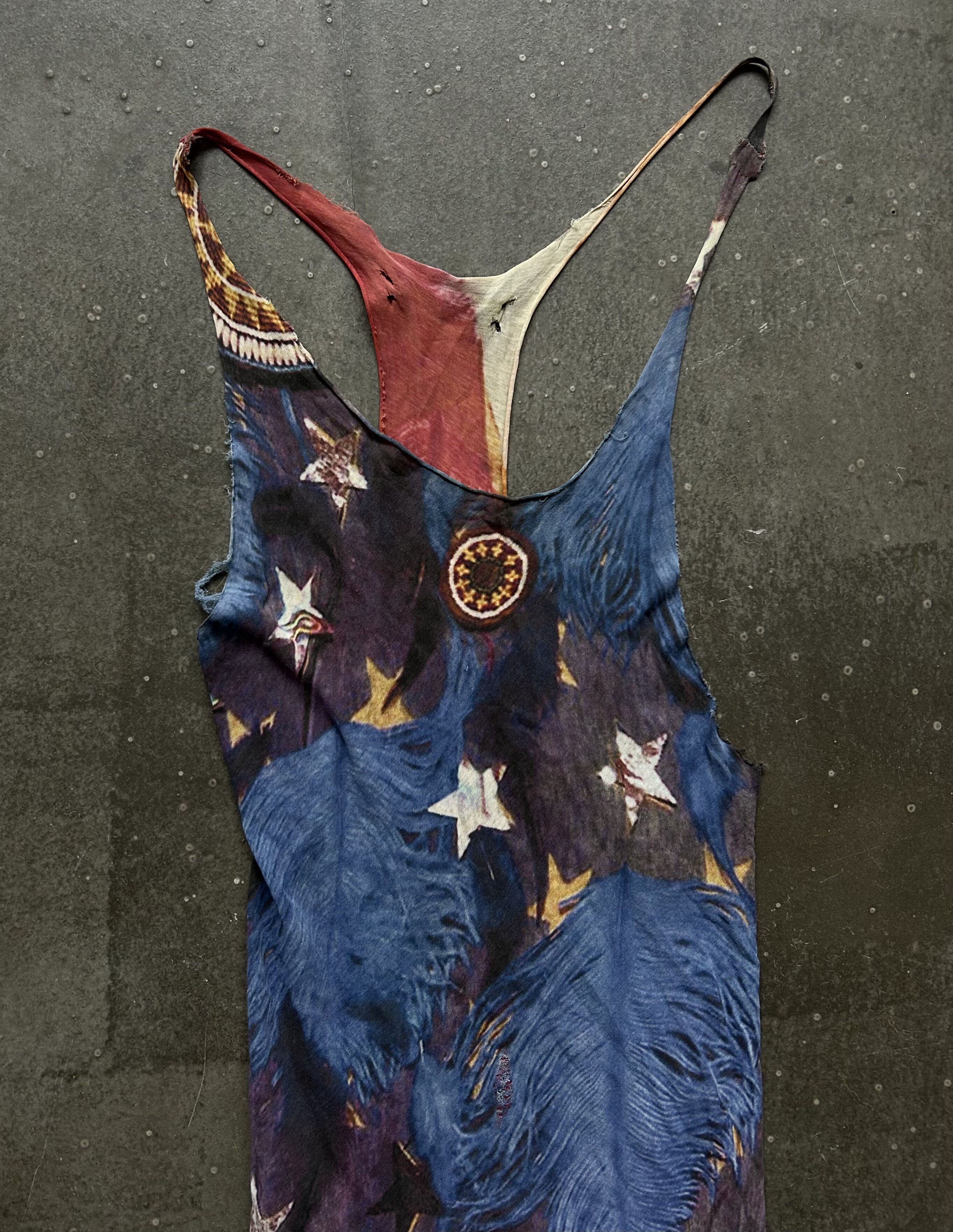 If Six Was Nine Unique American Flag Asymmetrical Dress Size M / US 6-8 / IT 42-44 - 3 Thumbnail
