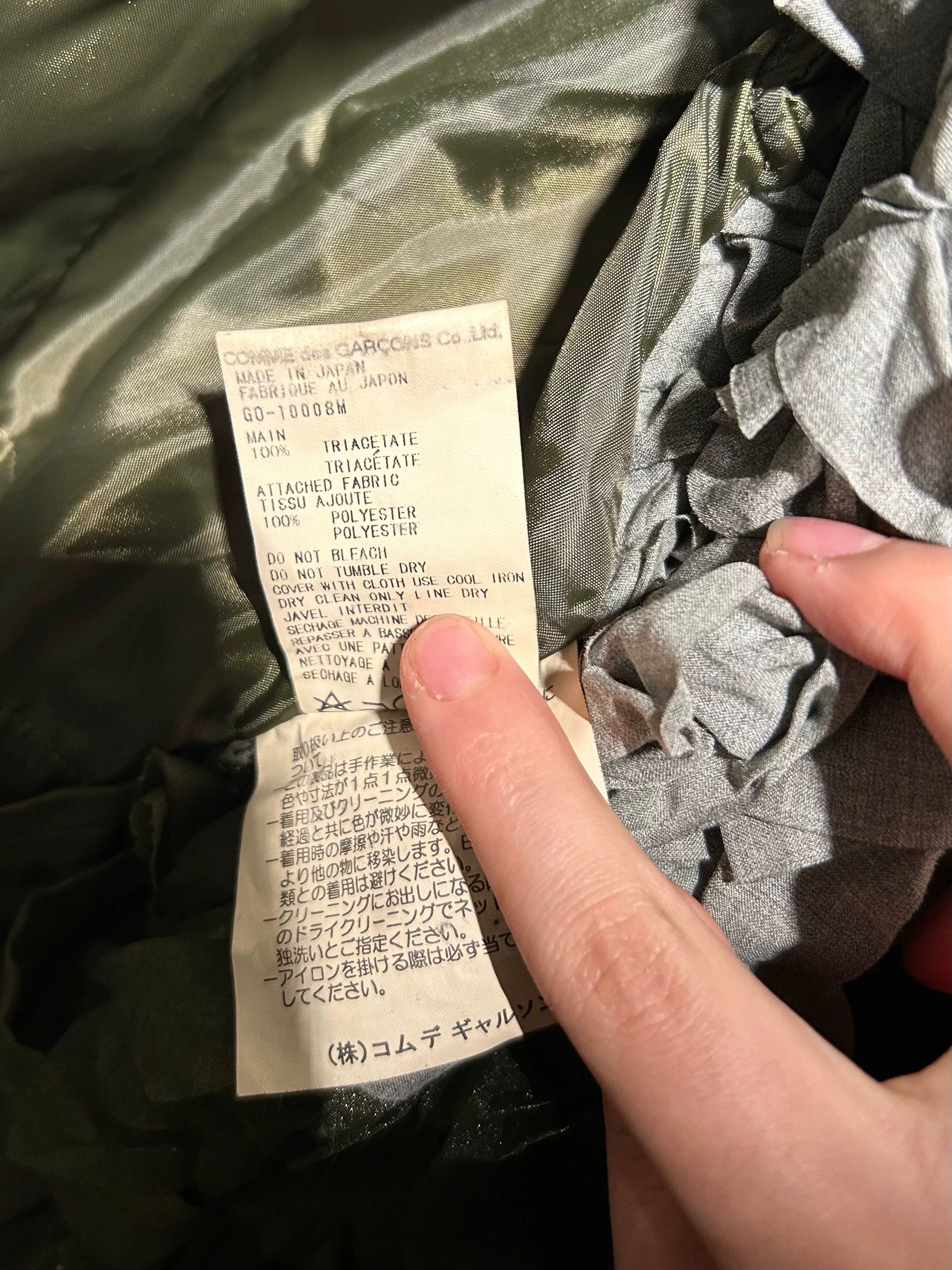 Comme des Garcons COMME des GARÇONS Fringed Drape Coat Size M / US 6-8 / IT 42-44 - 8 Thumbnail