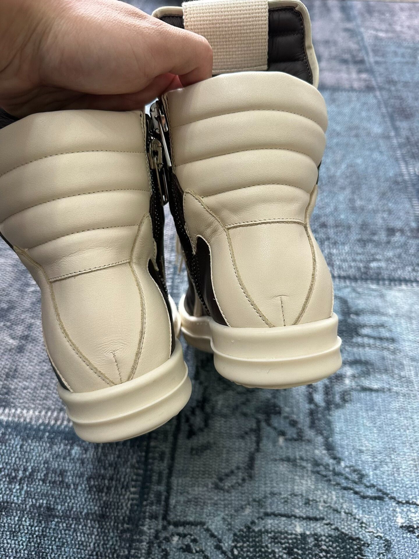 Rick Owens Rick Owens Black Grey Triangular Design Size US 6 / IT 36 - 3 Thumbnail