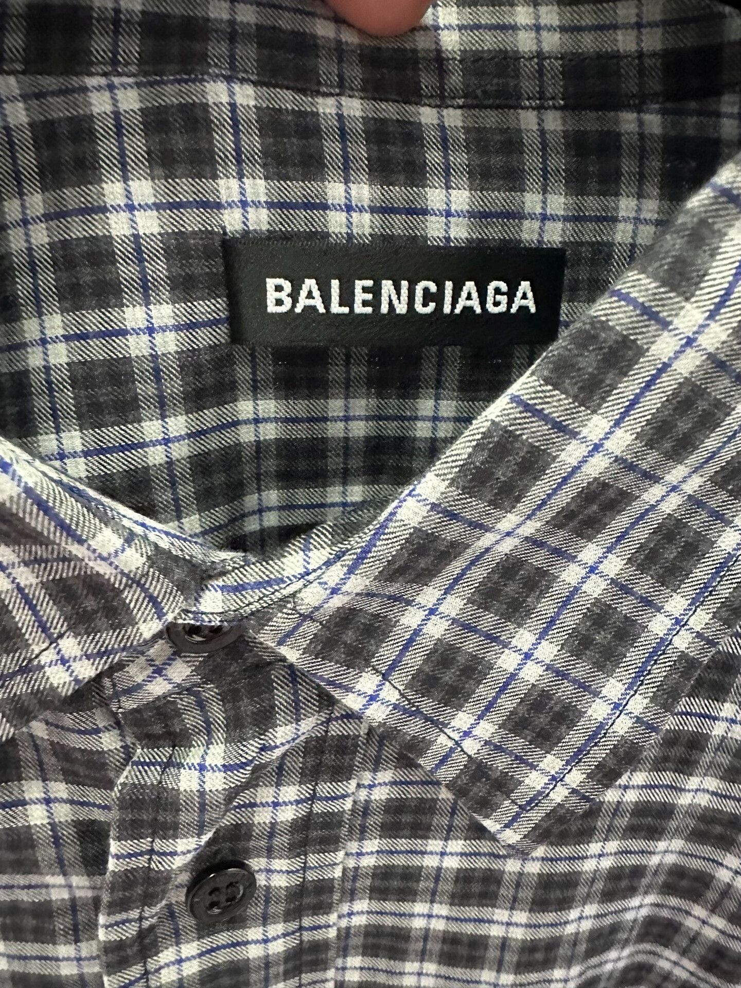 Balenciaga Balenciaga Plaid Shirt for Everyday Wear Size XS / US 0-2 / IT 36-38 - 5 Thumbnail