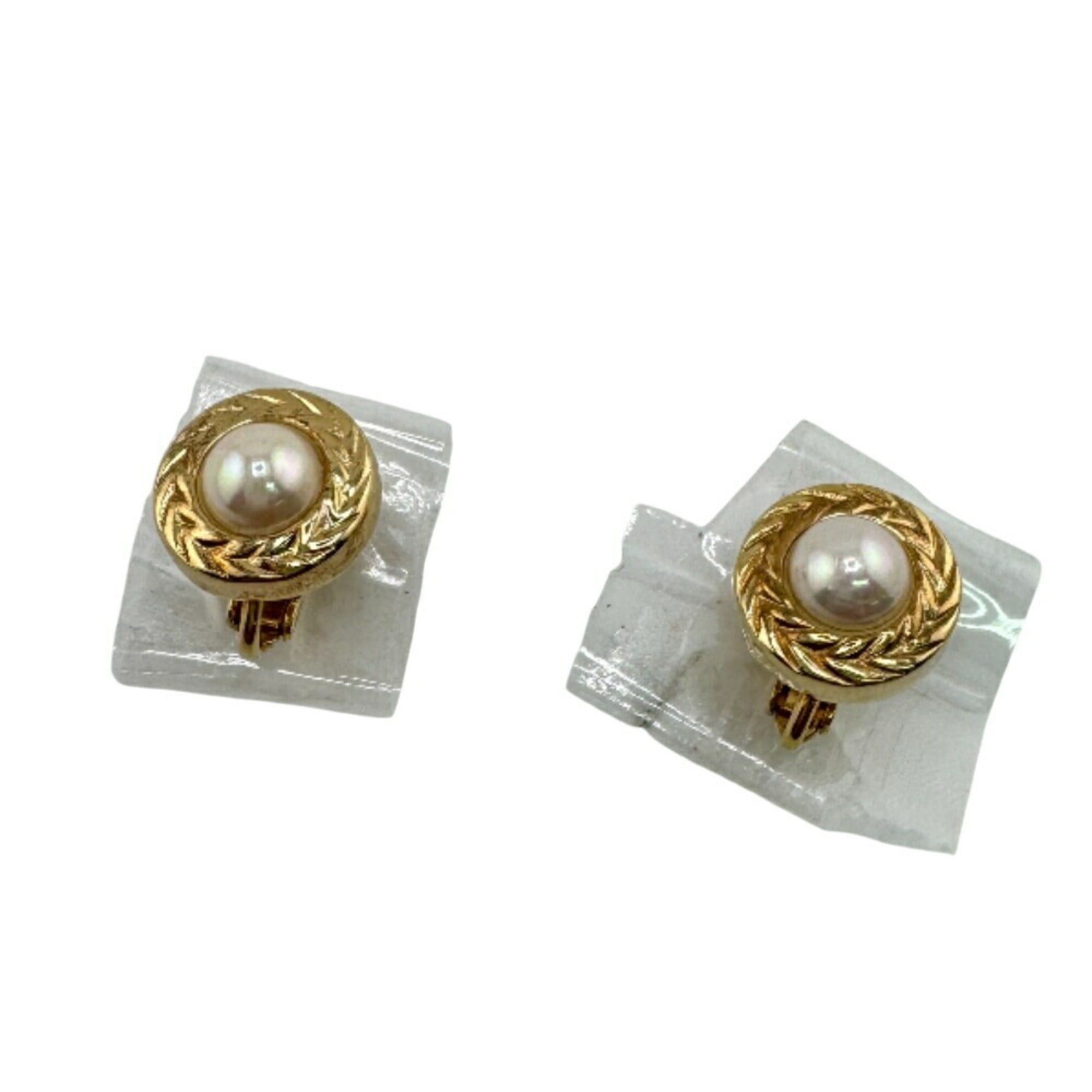 Dior Christian Dior round earrings gold for women Size ONE SIZE - 2 Thumbnail