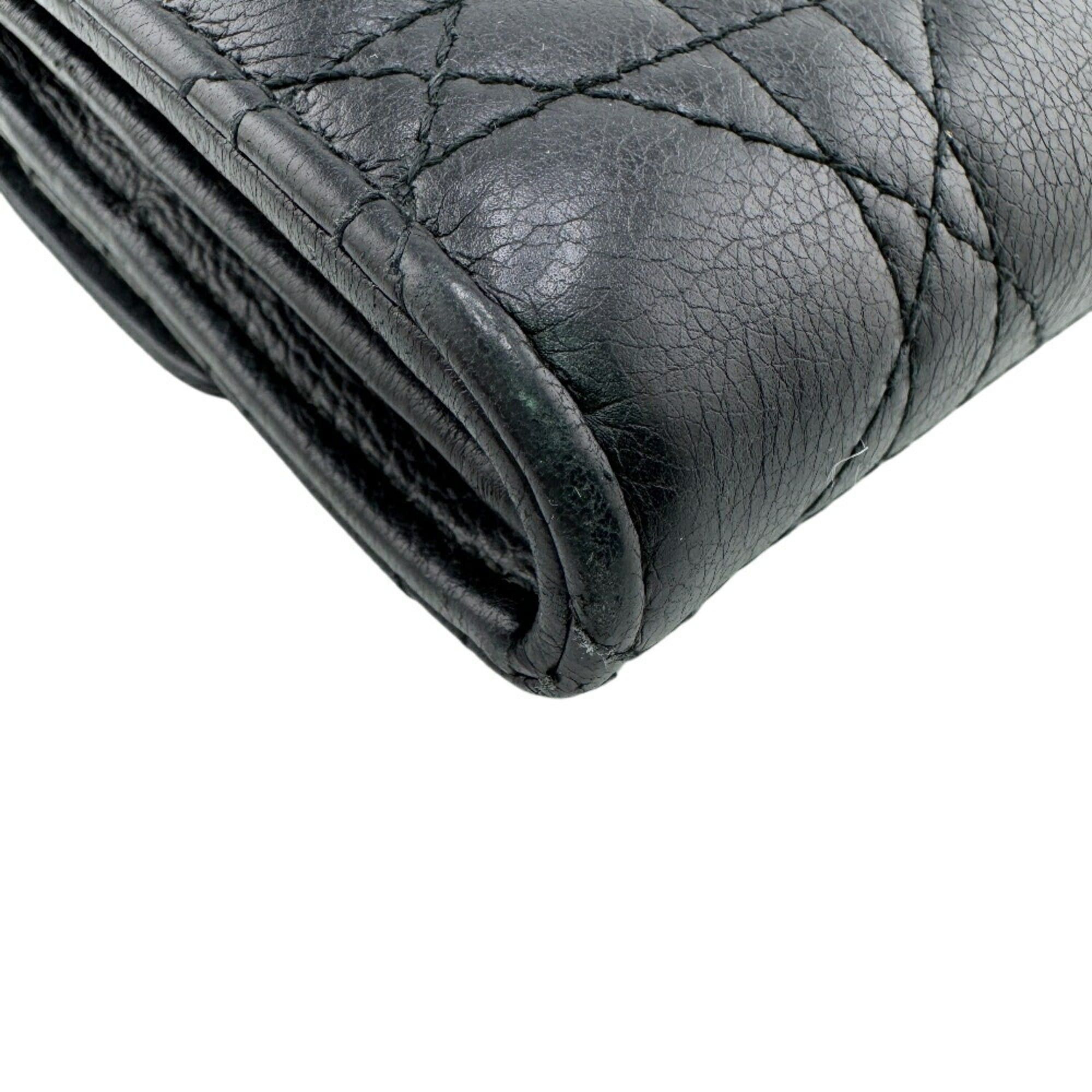 Dior Christian Dior Dior Lady Cannage Long Wallet, Black, Women's Size ONE SIZE - 5 Thumbnail