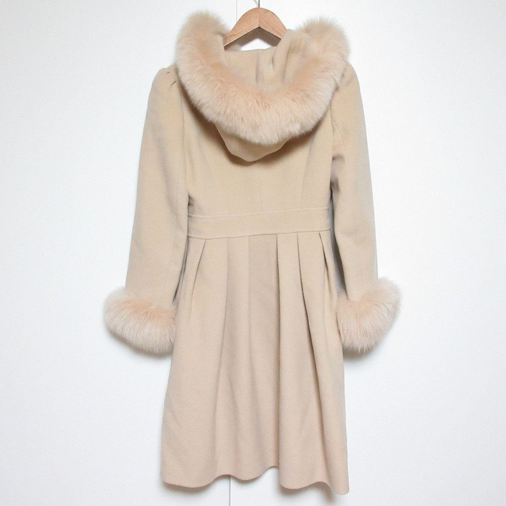 Other Other Rene Fox Fur Angora Blend Princess Coat Fur Outerwear DUTY FREE for USA Size ONE SIZE - 2 Thumbnail