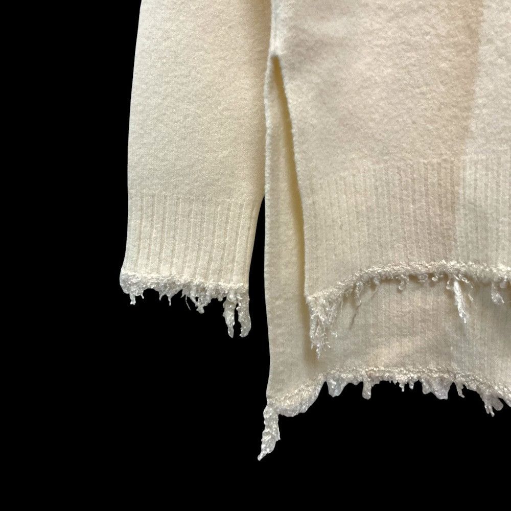 Jil Sander Jil Sander Jil Sander Frayed Knit Sweater Textile Tops J03GP0156 DUTY FREE for USA Size ONE SIZE - 3 Thumbnail