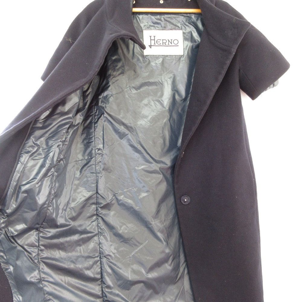 Other Other Herno Wool Layered Down Coat Fur Outerwear 23162-21843-6 DUTY FREE for USA Size ONE SIZE - 6 Thumbnail