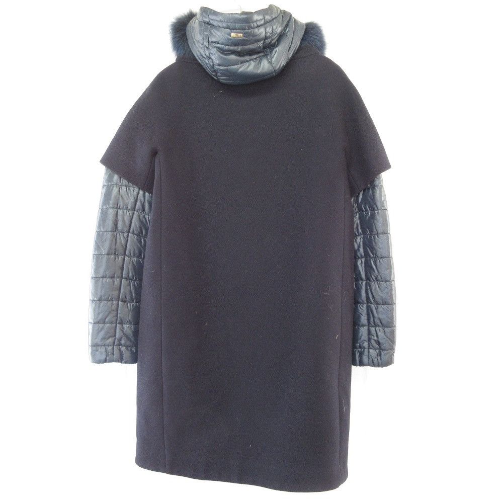 Other Other Herno Wool Layered Down Coat Fur Outerwear 23162-21843-6 DUTY FREE for USA Size ONE SIZE - 2 Thumbnail