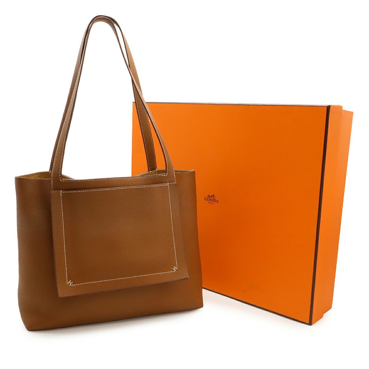 Hermes Hermes Hermès Cabas Selle31 Taurillon Clémence 2way Tote Bag Leather Shoulder Bag Stamp U (2022) DUTY FREE for USA Size ONE SIZE - 9 Thumbnail