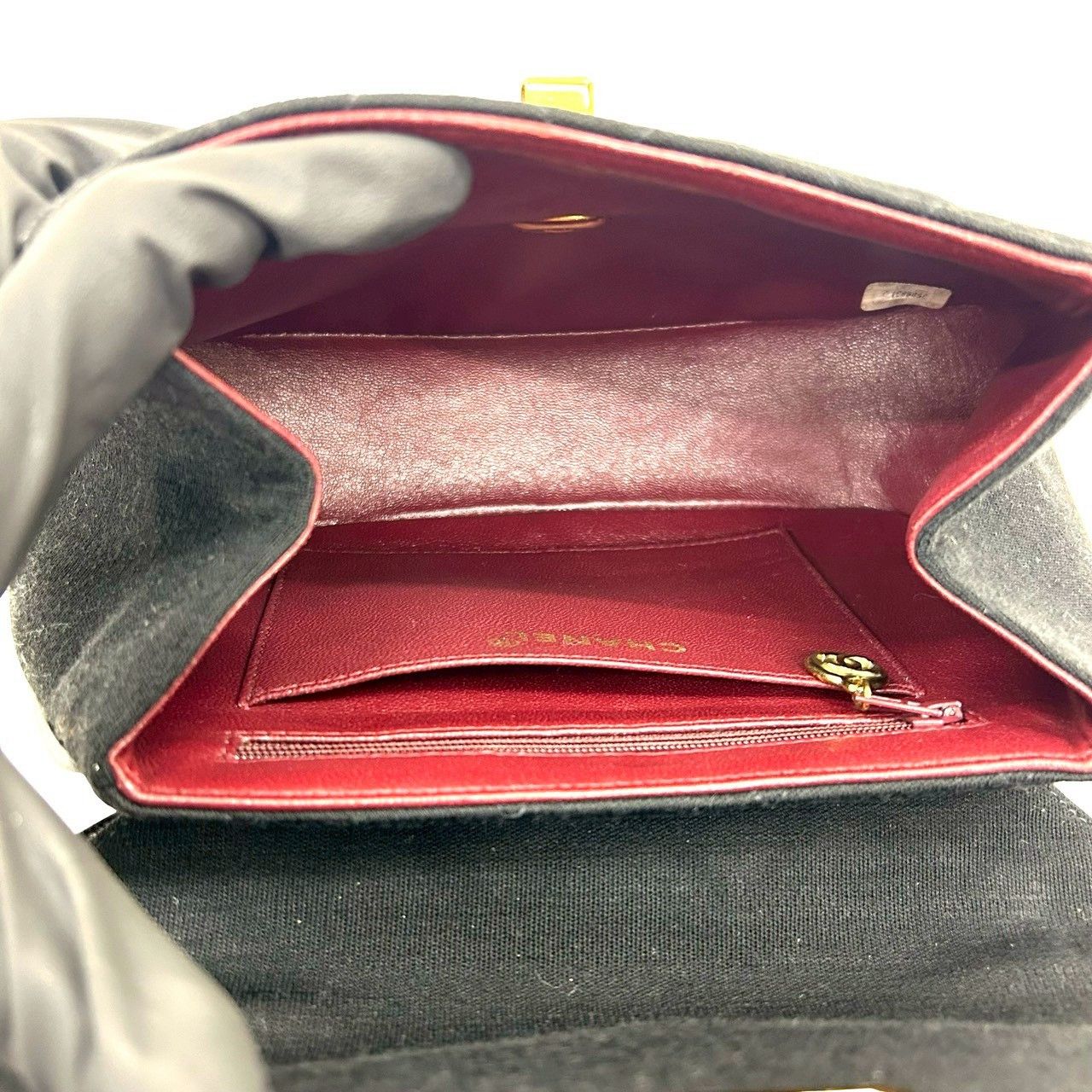 Chanel Chanel Chanel Cotton Leather Handbag Leather Handbag DUTY FREE for USA Size ONE SIZE - 10 Thumbnail