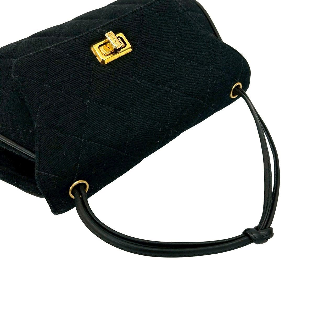 Chanel Chanel Chanel Cotton Leather Handbag Leather Handbag DUTY FREE for USA Size ONE SIZE - 5 Thumbnail
