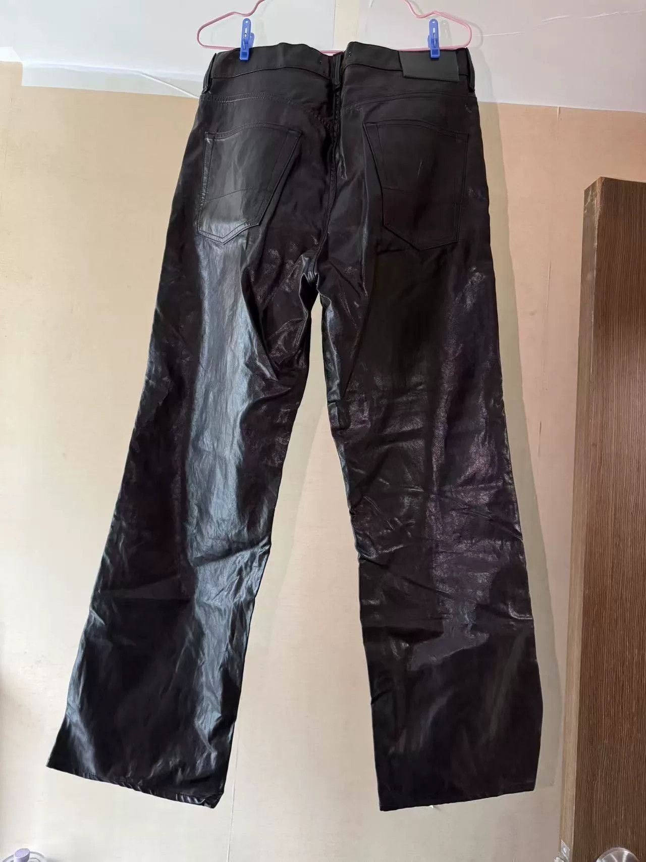Our Legacy Our Legacy Black Leather Trousers Size US 30 / EU 46 - 2 Thumbnail