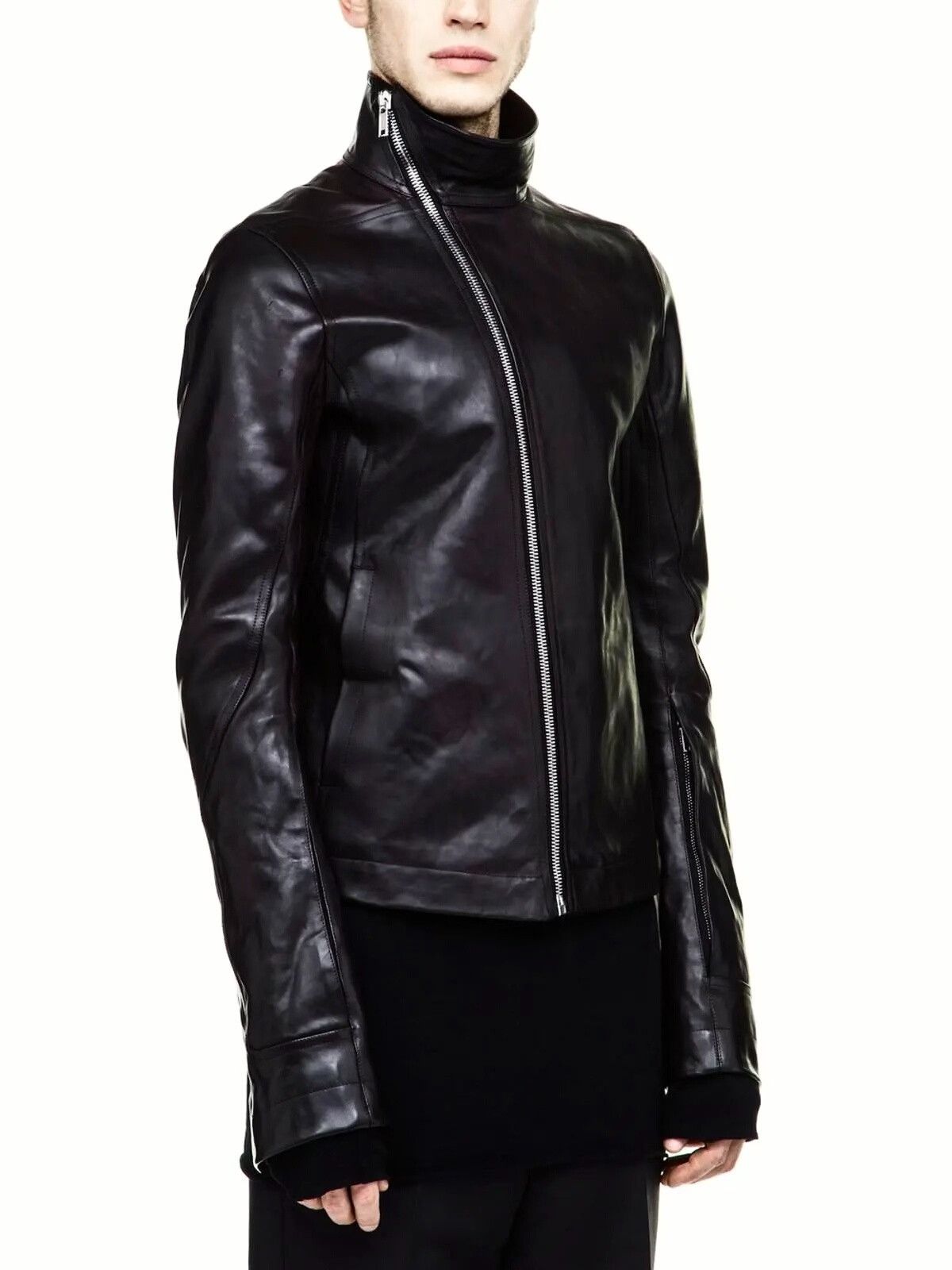 Rick Owens Rick Owens Bauhaus Mollino Leather Jacket Size US M / EU 48-50 / 2 - 9 Thumbnail