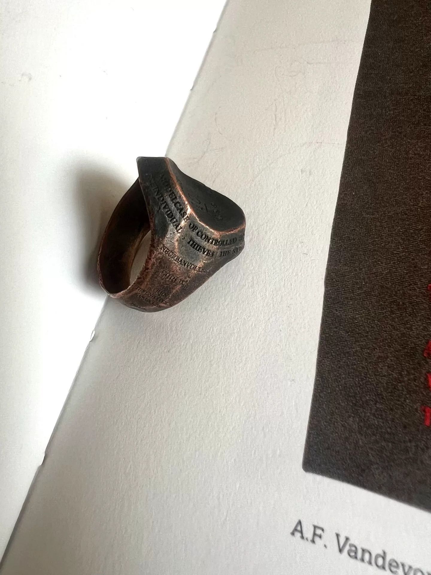 Julius Julius 7 Industrial Silver Ring Limited Edition Size ONE SIZE - 3 Thumbnail