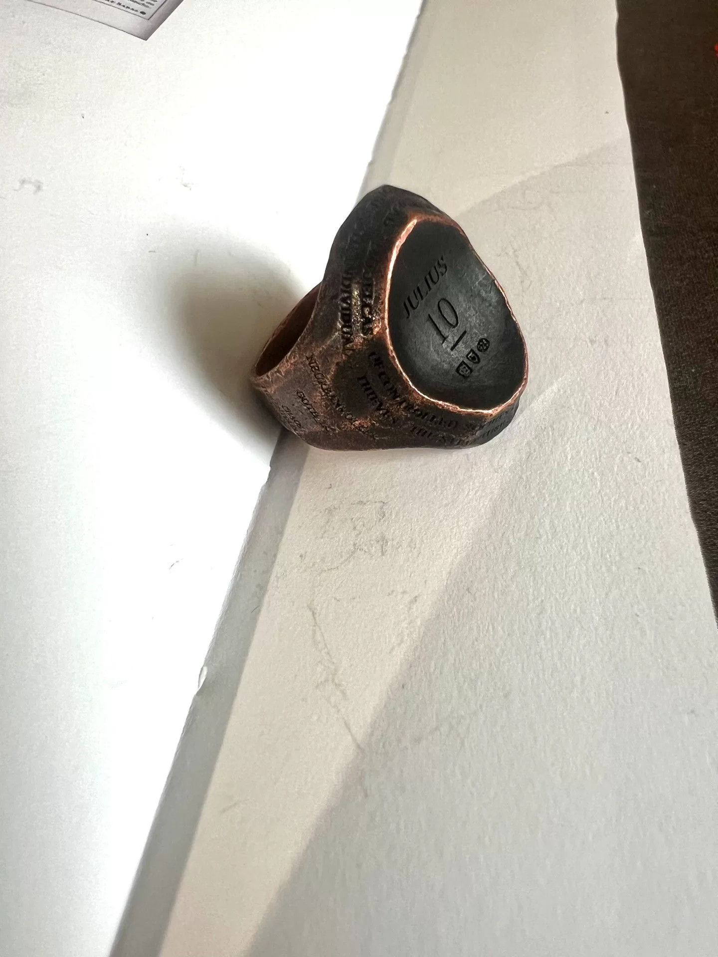 Julius Julius 7 Industrial Silver Ring Limited Edition Size ONE SIZE - 6 Thumbnail