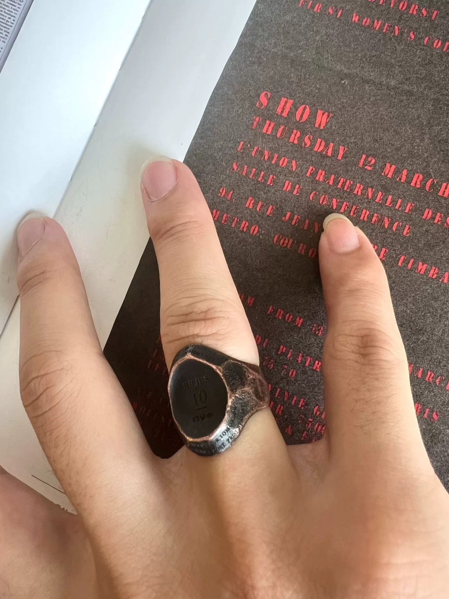 Julius Julius 7 Industrial Silver Ring Limited Edition Size ONE SIZE - 9 Thumbnail