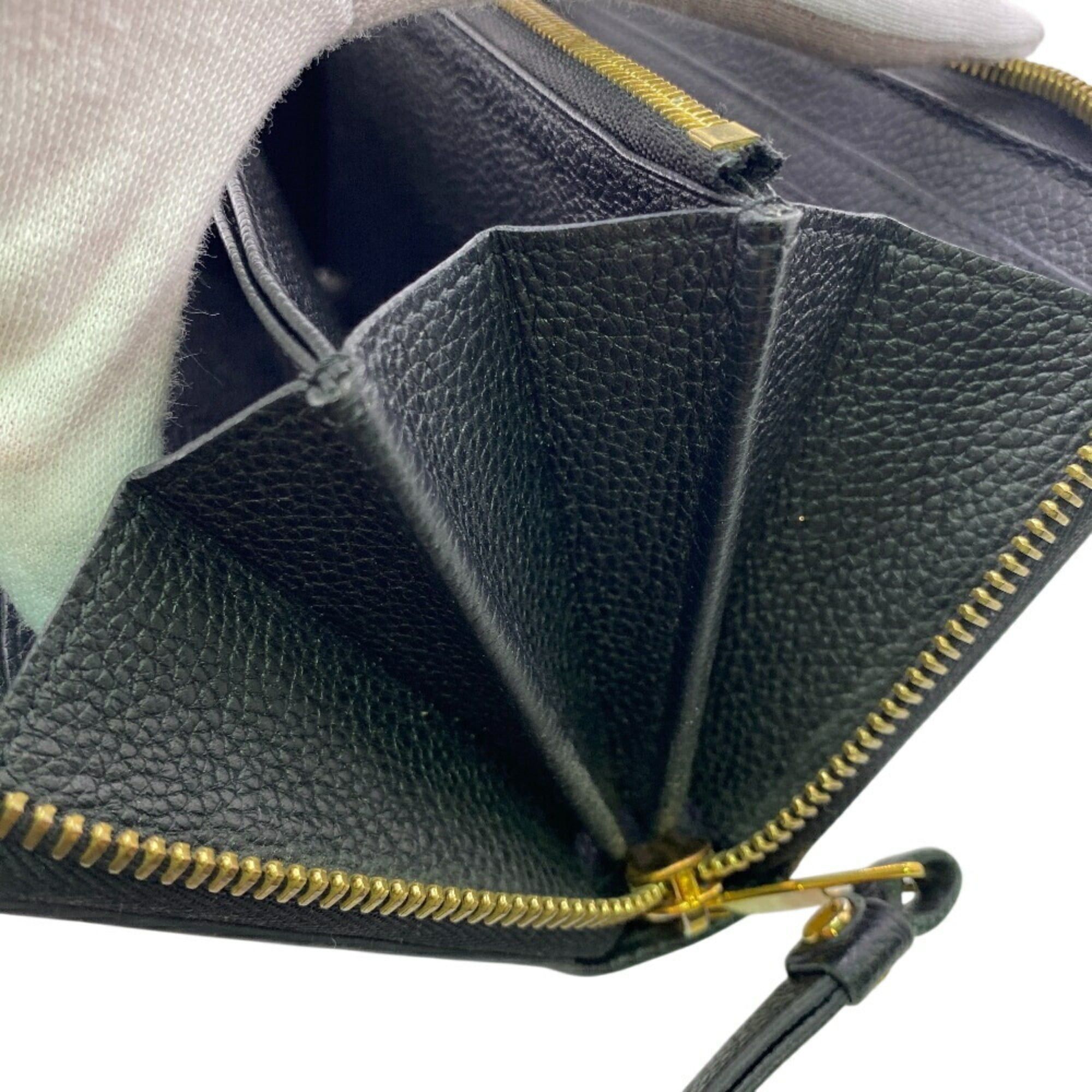 Louis Vuitton LOUIS VUITTON M80481 Zippy Wallet Monogram Empreinte Long Black Women's Size ONE SIZE - 10 Thumbnail