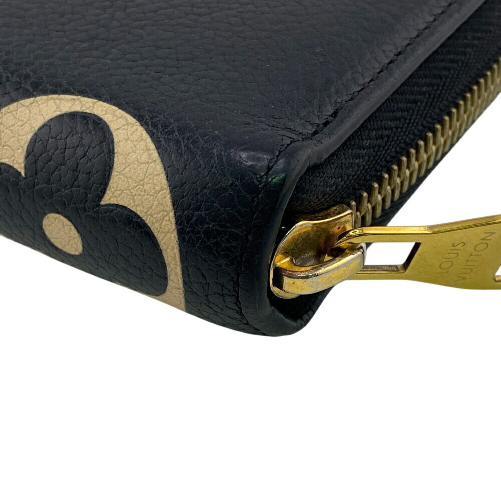 Louis Vuitton LOUIS VUITTON M80481 Zippy Wallet Monogram Empreinte Long Black Women's Size ONE SIZE - 4 Thumbnail