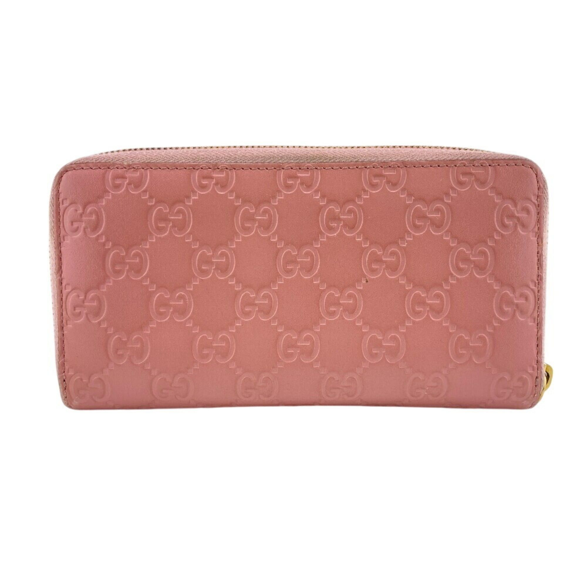 Gucci GUCCI 410102 Round Guccissima Long Wallet Pink Women's Size ONE SIZE - 2 Thumbnail