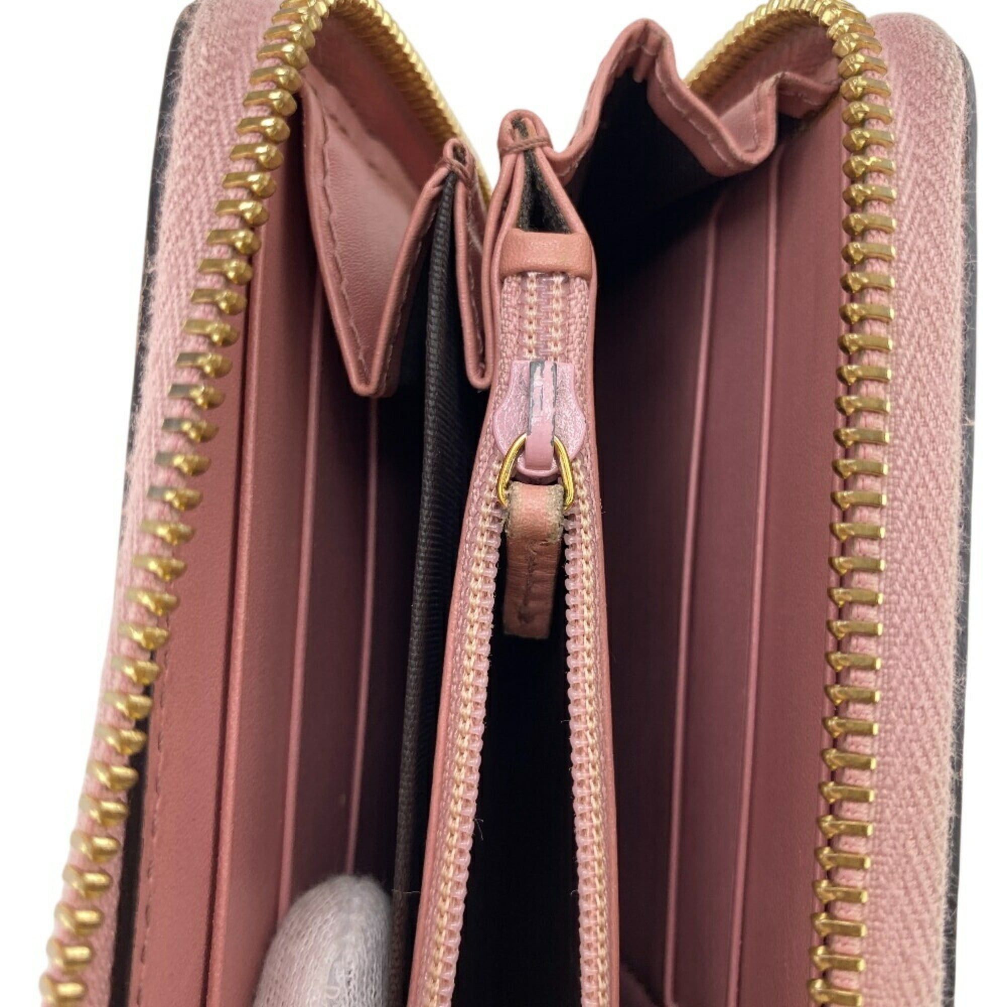 Gucci GUCCI 410102 Round Guccissima Long Wallet Pink Women's Size ONE SIZE - 11 Thumbnail