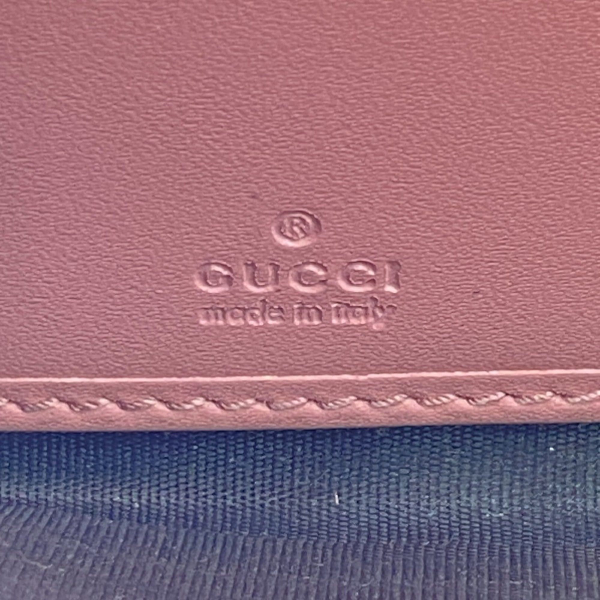 Gucci GUCCI 410102 Round Guccissima Long Wallet Pink Women's Size ONE SIZE - 14 Thumbnail